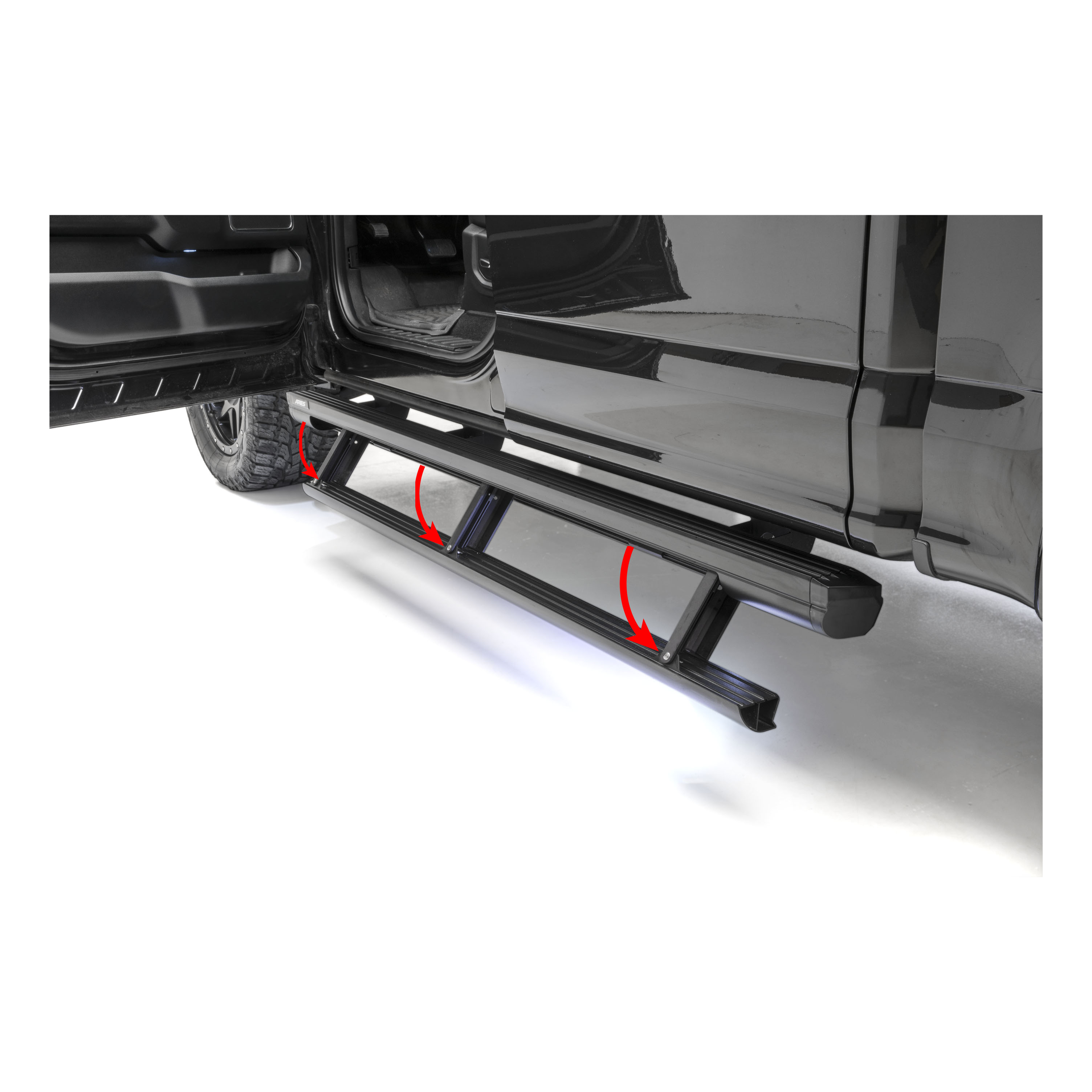 ARIES 3048326 ActionTrac 87.6-Inch Retractable Powered Running Boards, Fits Select Ford F-150 Crew Cab thumbnail 0