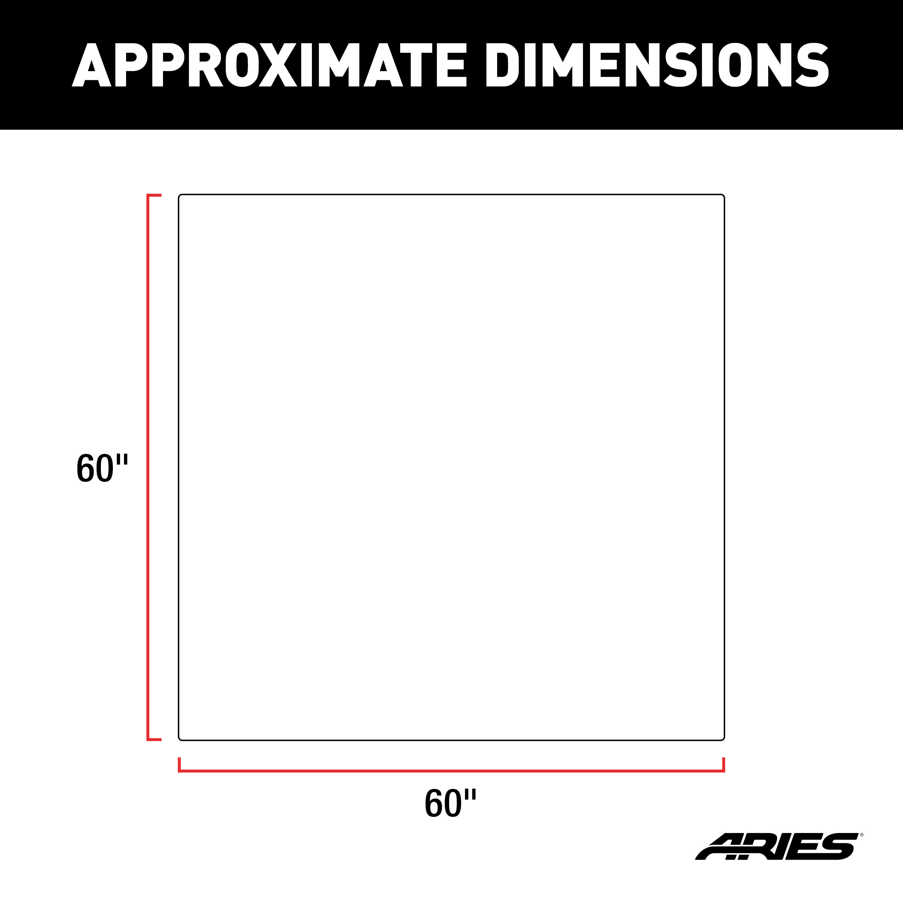 ARIES 3149-09 Seat Defender 60-Inch Black Waterproof Cargo Blanket Trunk Liner Protector thumbnail 6