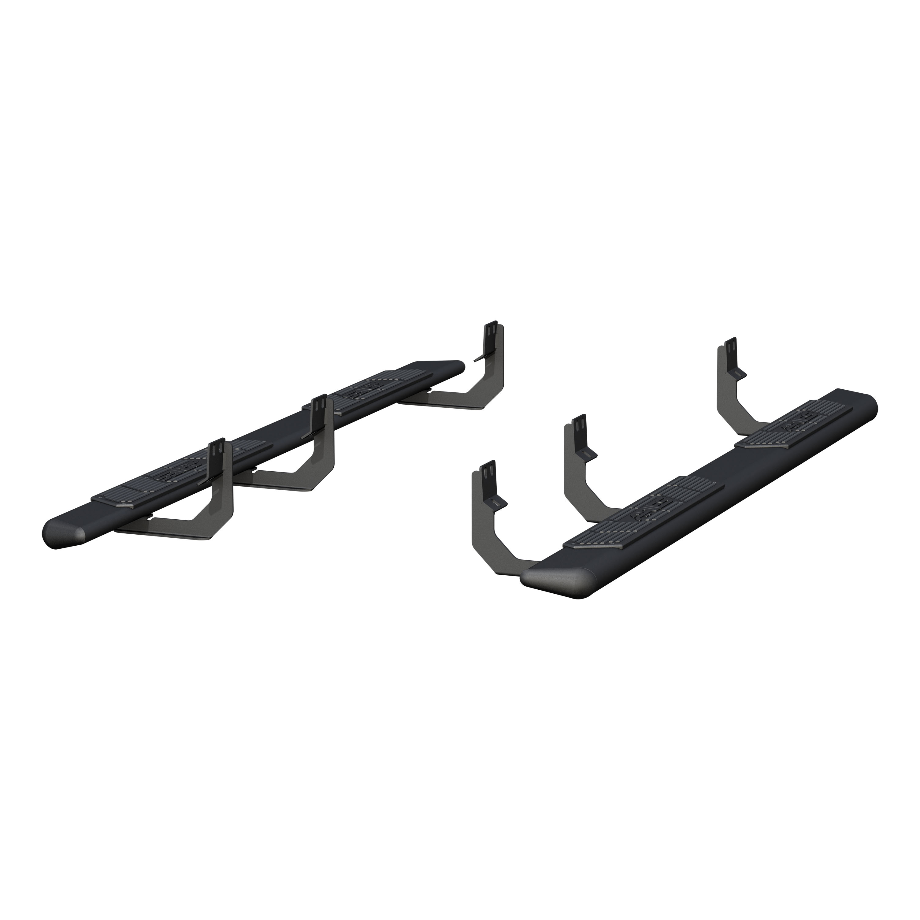 ARIES 2558042 AscentStep Black Steel 5-1/2 x 85-Inch Truck Running Boards, Select Nissan Titan, XD thumbnail 1