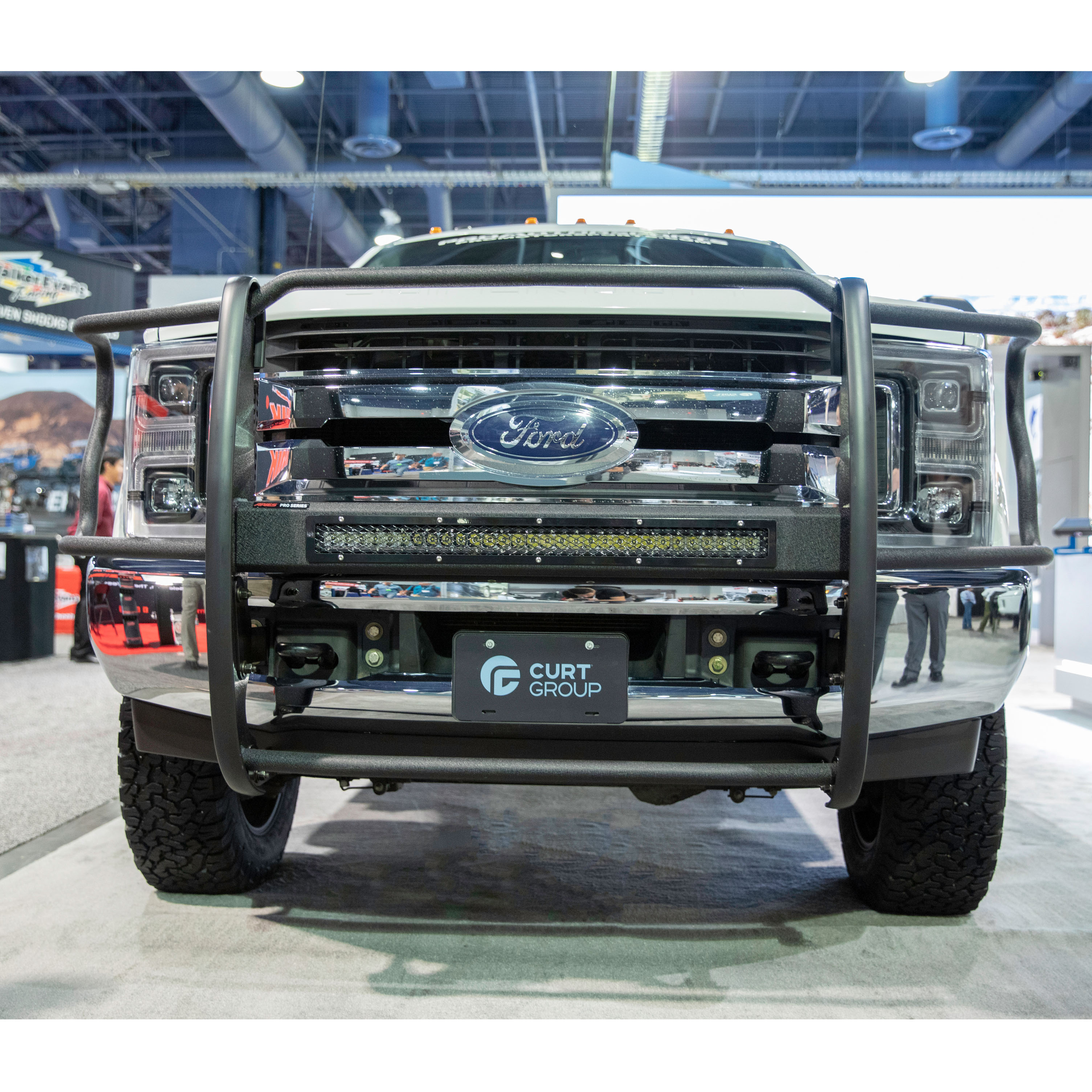 ARIES 2170014 Pro Series Black Steel Grille Guard with Light Bar, Select Ford F-250, F-350, F-450, F-550 Super Duty thumbnail 11