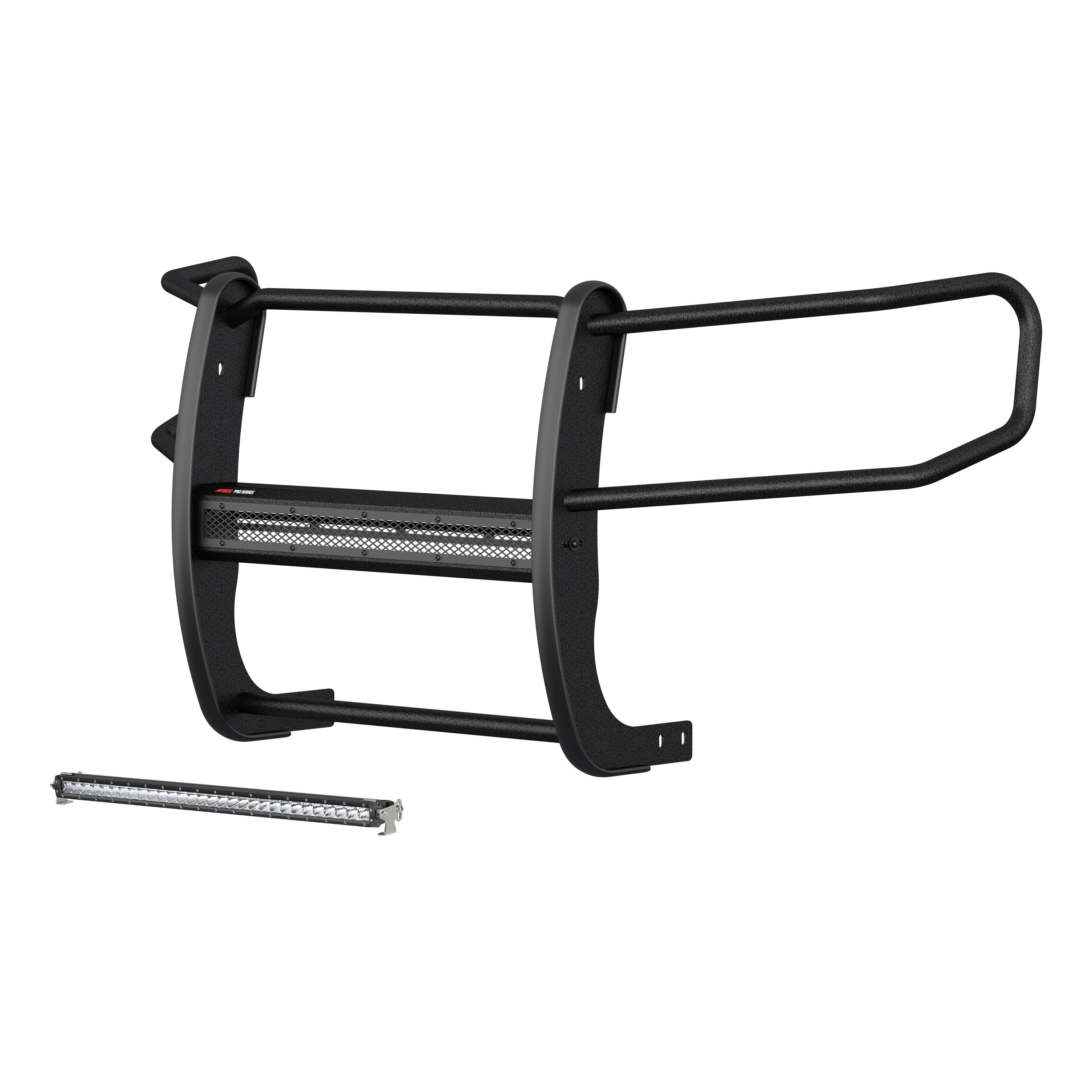 ARIES 2170034 Pro Series Black Steel Grille Guard with Light Bar, Select Toyota 4Runner thumbnail 0