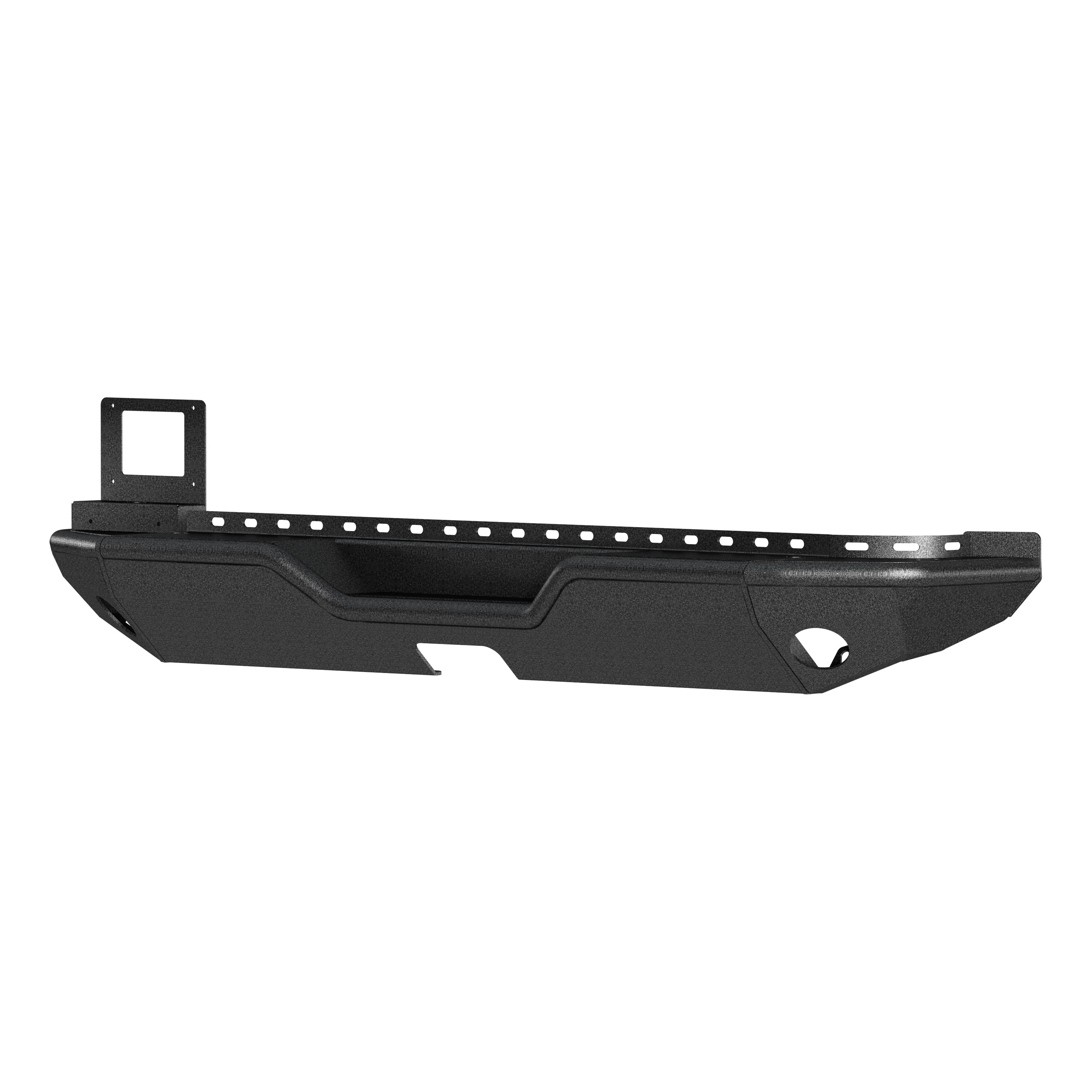 ARIES 2082082 TrailChaser Black Aluminum Rear Bumper, Select Jeep Wrangler JL thumbnail 0