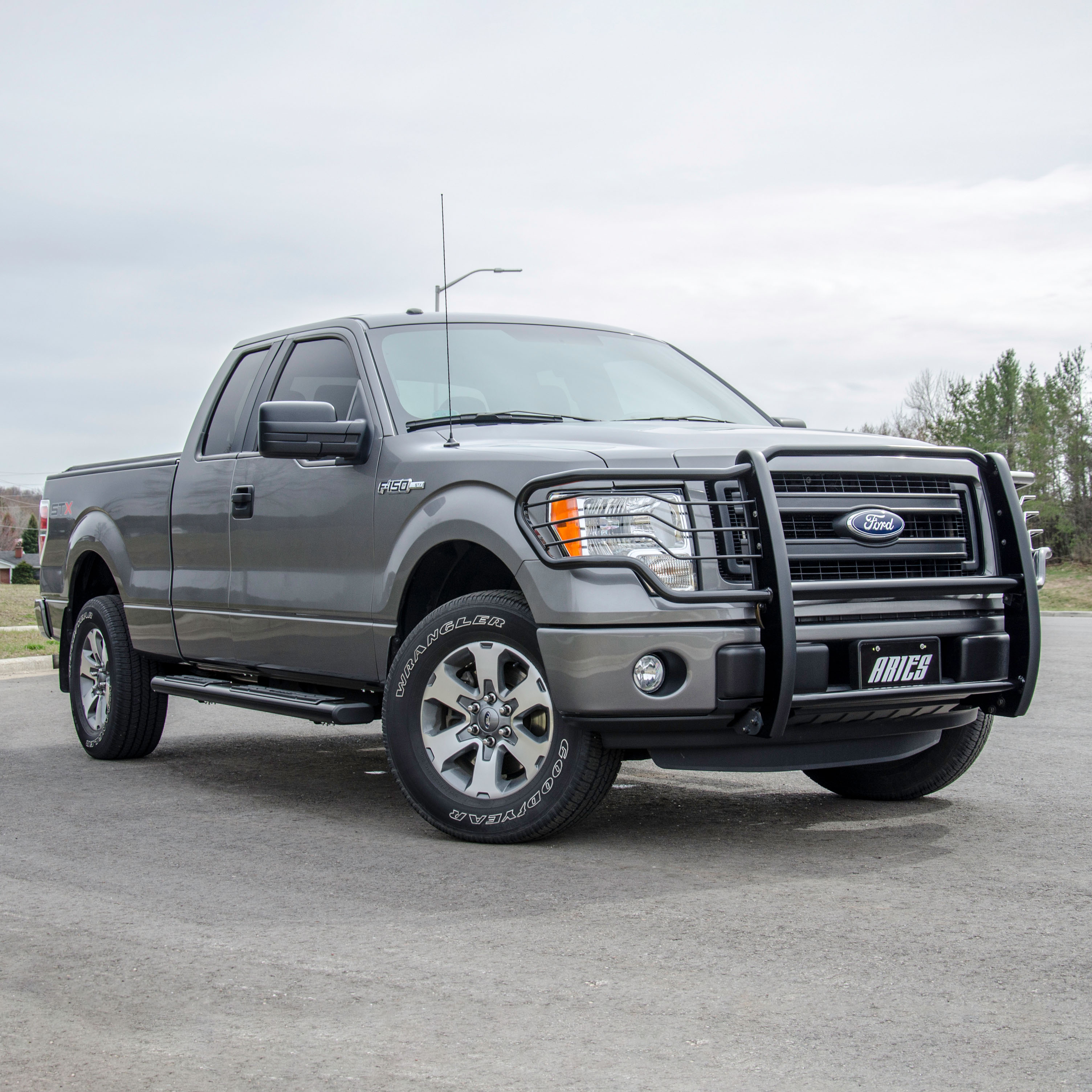 ARIES 3063 1-1/2-Inch Black Steel Grille Guard, No-Drill, Select Ford F-150 thumbnail 7