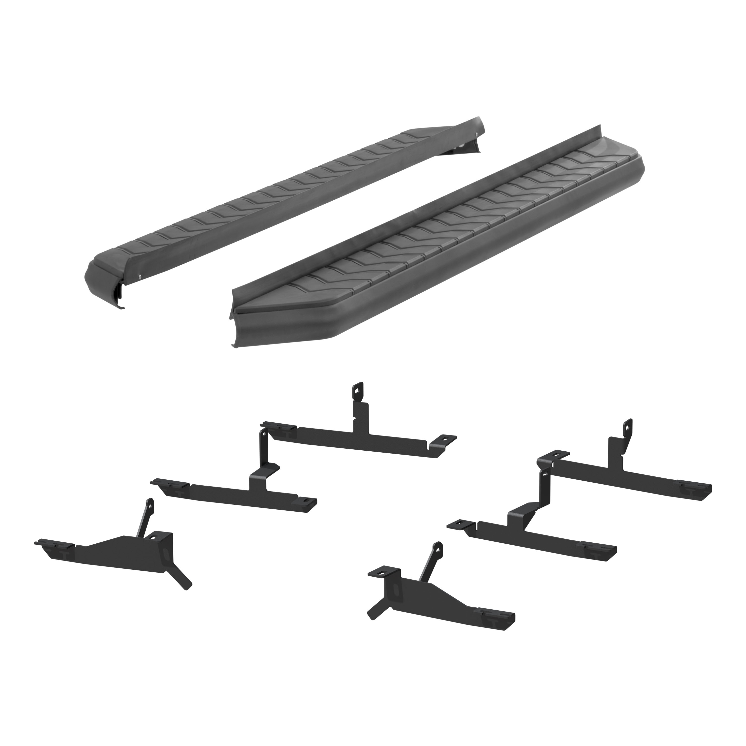 ARIES 2061035 AeroTread 5 x 73-Inch Black Stainless SUV Running Boards, Select GMC Acadia, Cadillac XT5 thumbnail 1