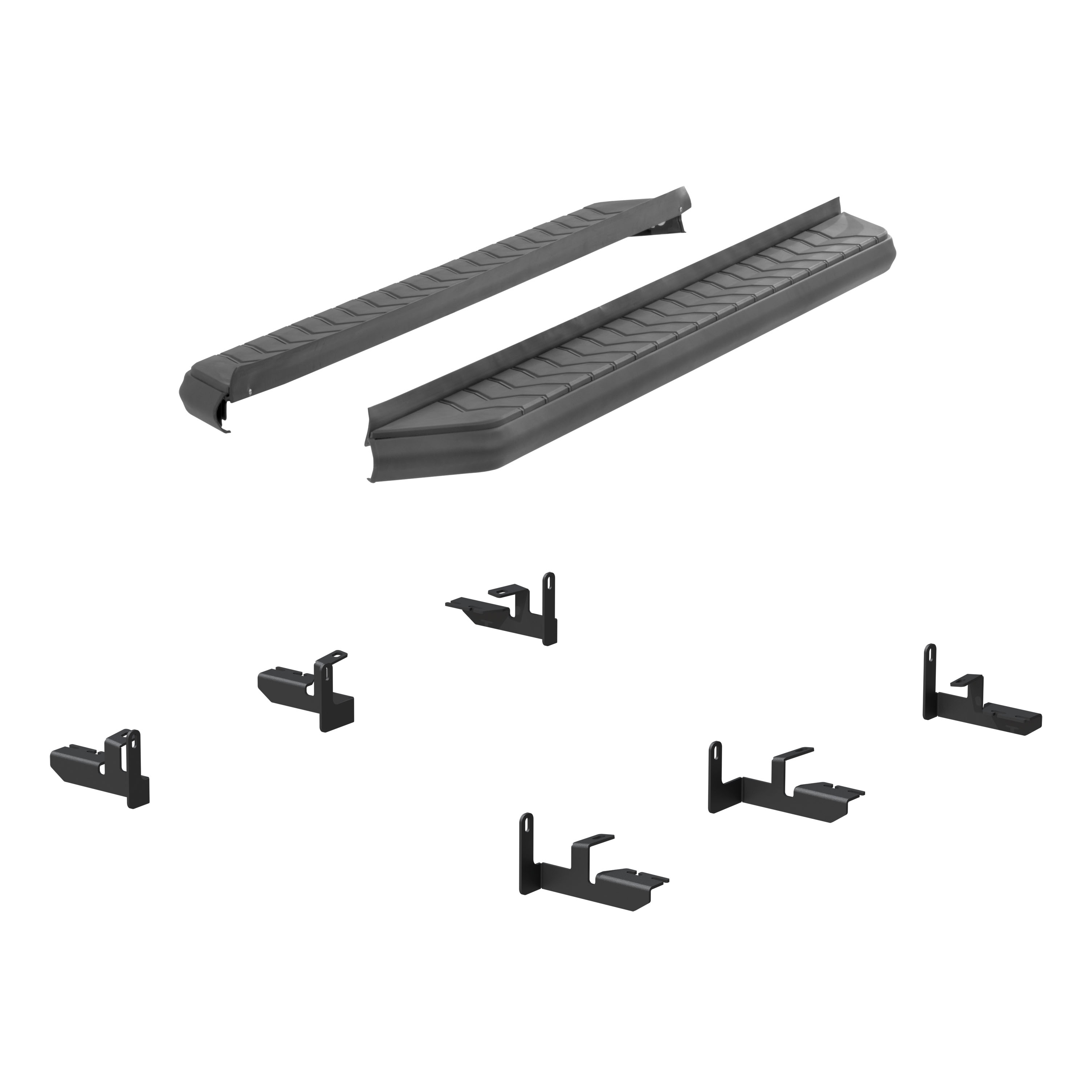 ARIES 2061038 AeroTread 5 x 73-Inch Black Stainless SUV Running Boards, Select Nissan Pathfinder thumbnail 1