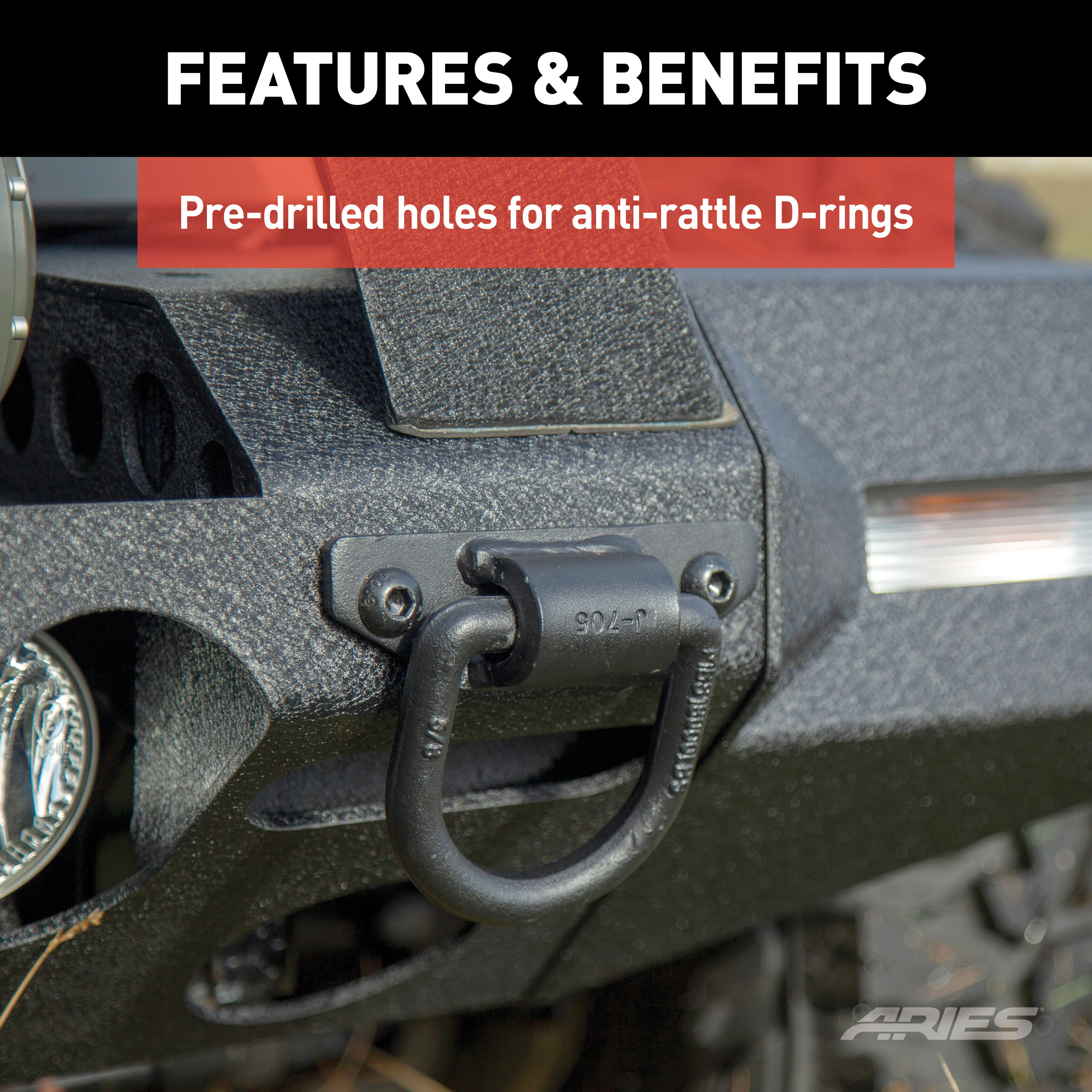 ARIES 2081004 TrailChaser Black Aluminum Front Bumper Center Section Only, Select Jeep Wrangler JL, Gladiator thumbnail 5