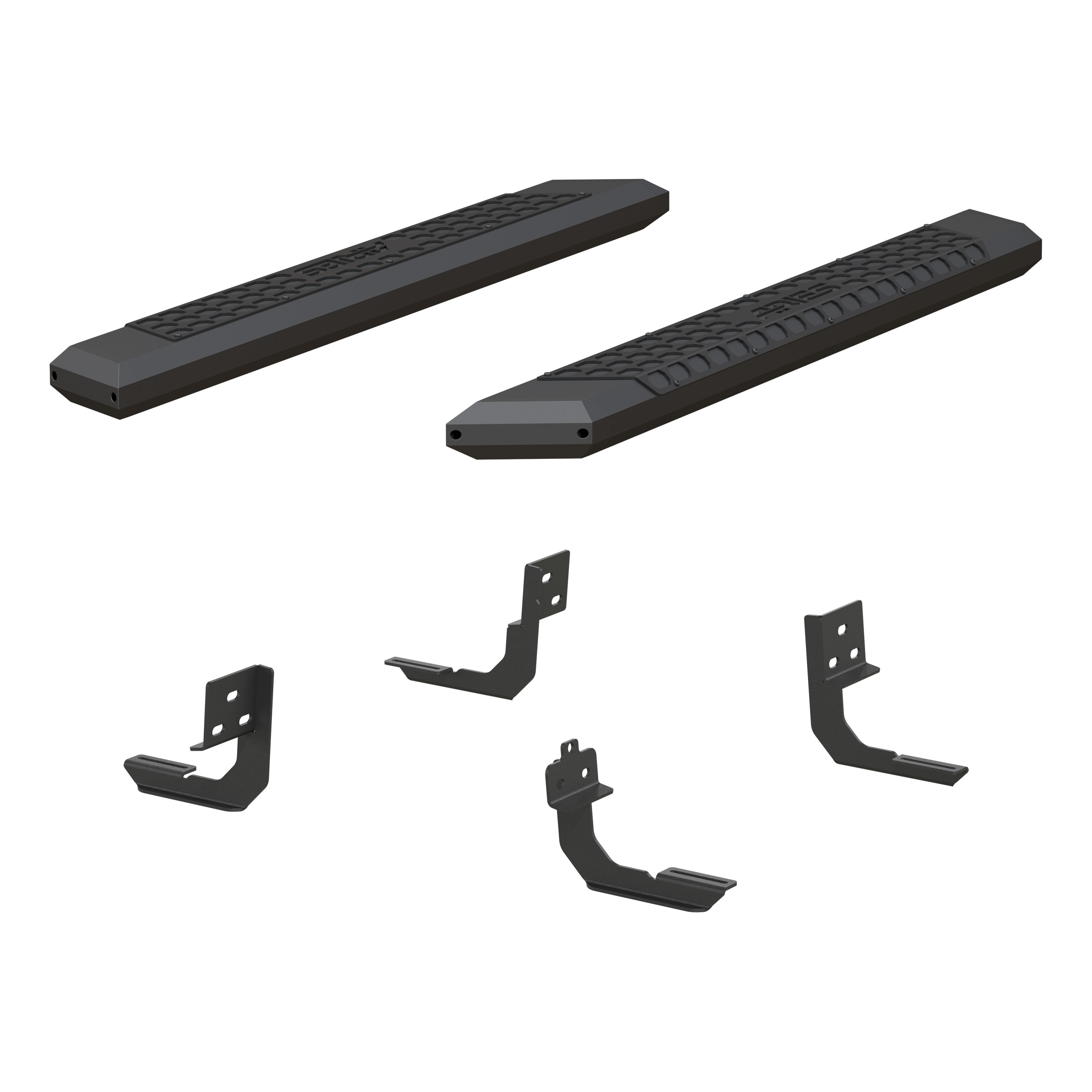 ARIES 2556004 AdvantEDGE Black Aluminum 53-Inch Truck Running Boards, Select Dodge, Ram 1500, 2500, 3500 thumbnail 0