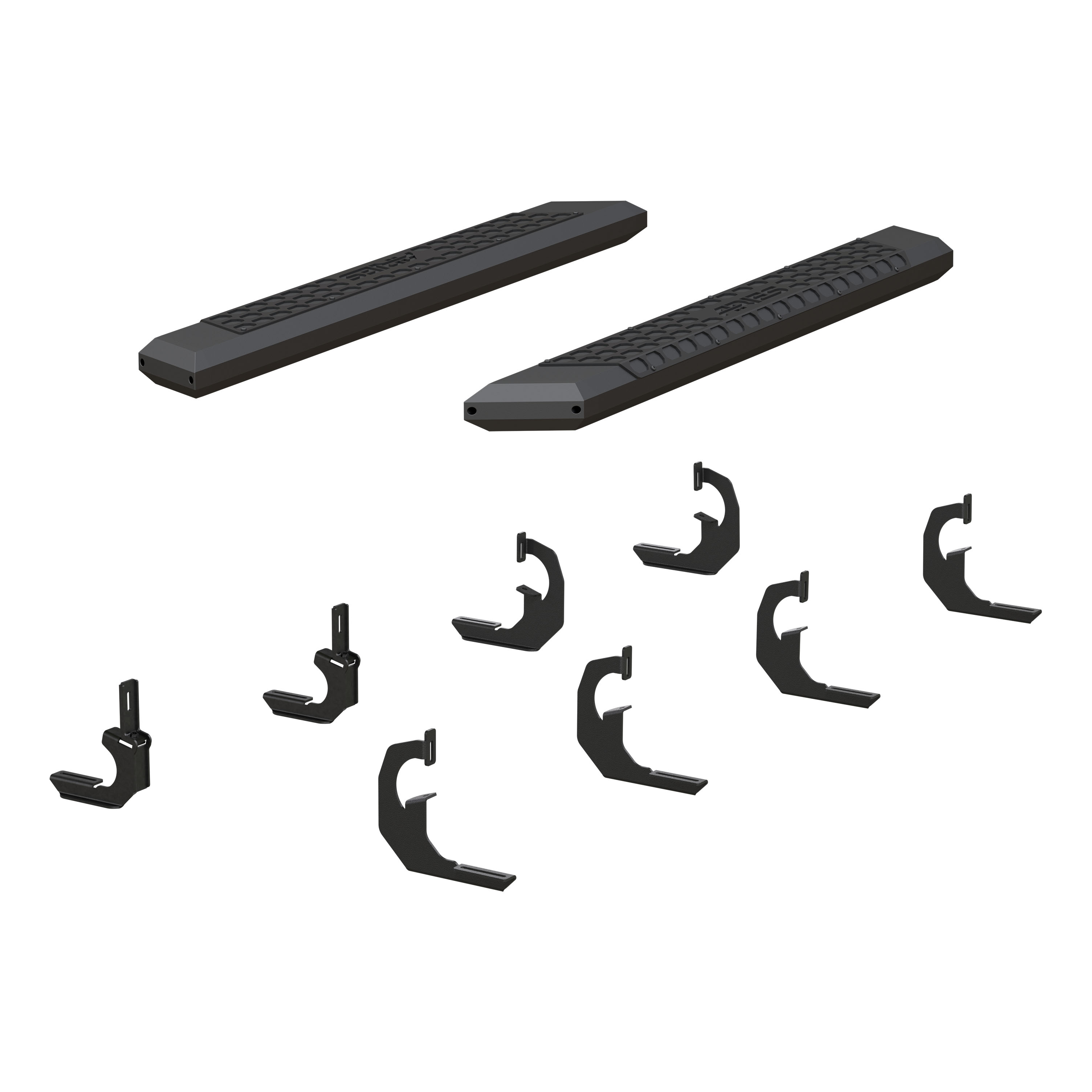 ARIES 2556020 AdvantEDGE Black Aluminum 53-Inch Truck Running Boards, Select Chevrolet Silverado, GMC Sierra 2500, 3500 HD thumbnail 0