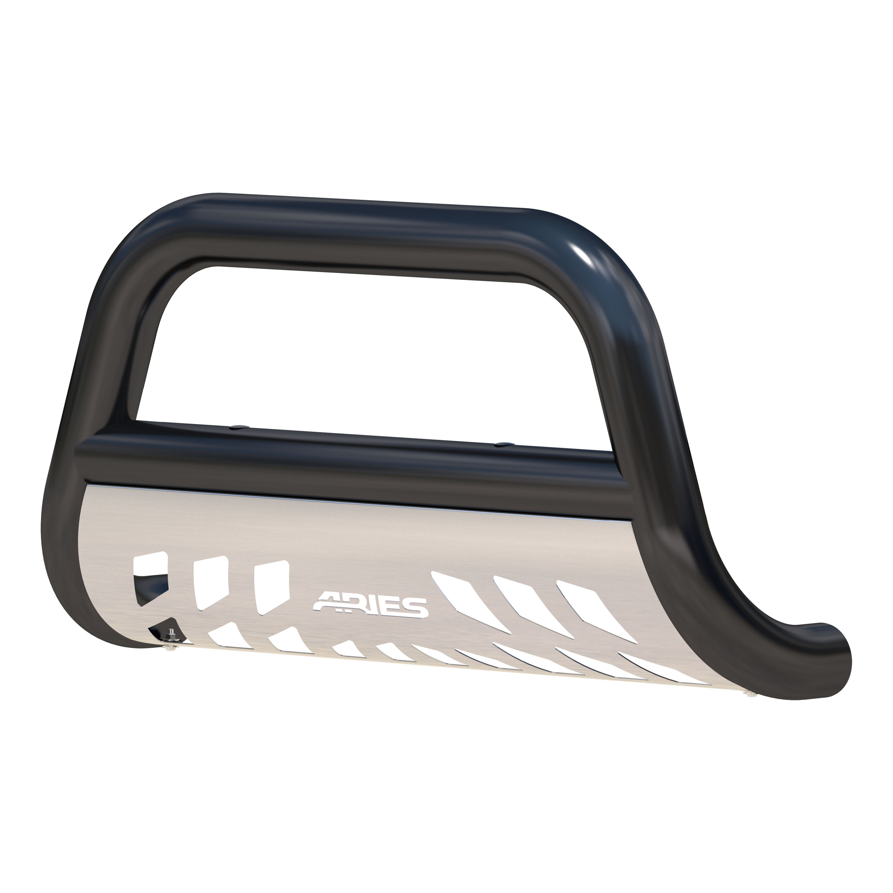ARIES B35-4013 3-Inch Black Steel Bull Bar, No-Drill, Select Chevrolet Silverado, GMC Sierra 2500, 3500 HD thumbnail 1