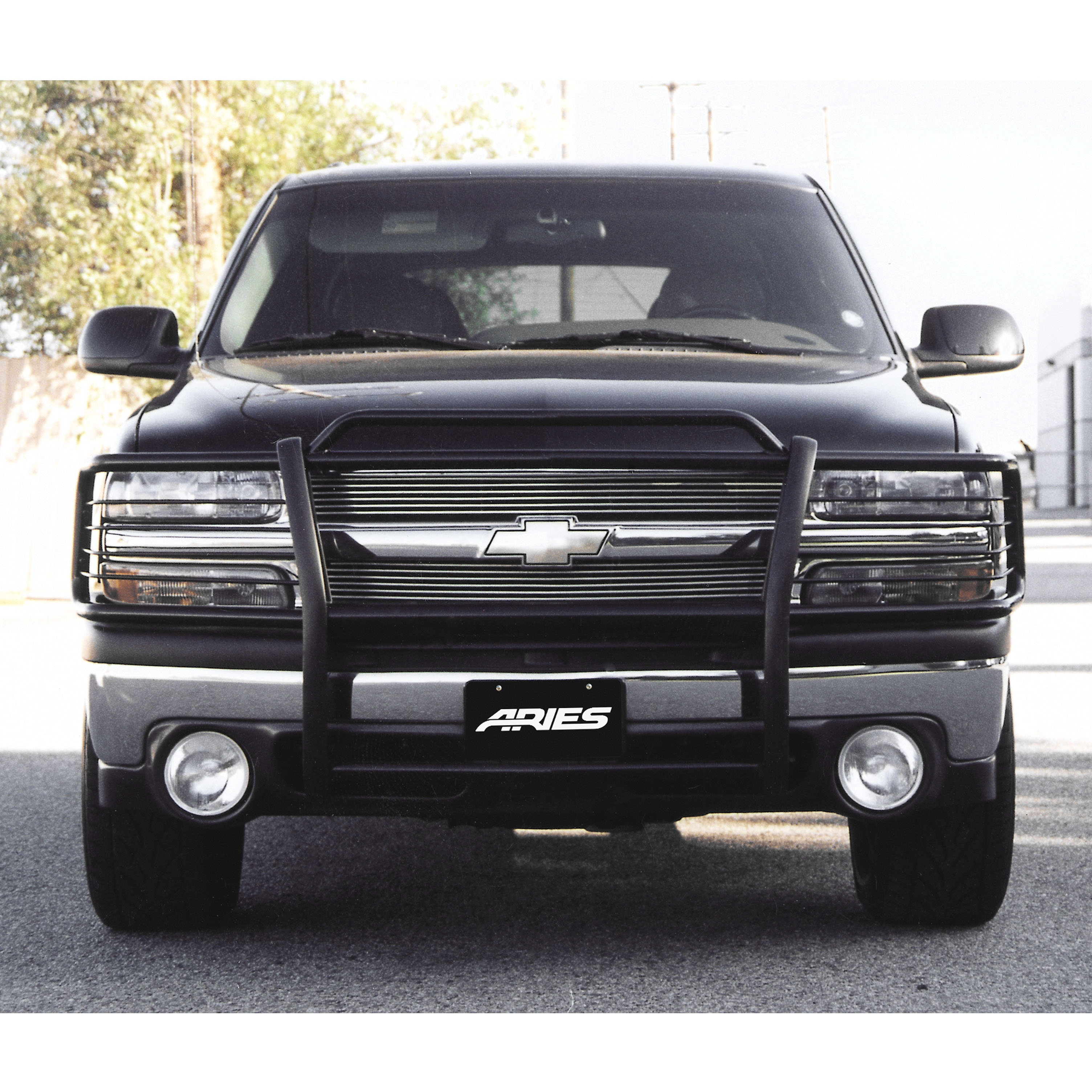 ARIES 4043 1-1/2-Inch Black Steel Grille Guard, No-Drill, Select Chevrolet Silverado 1500, Suburban, Tahoe thumbnail 7