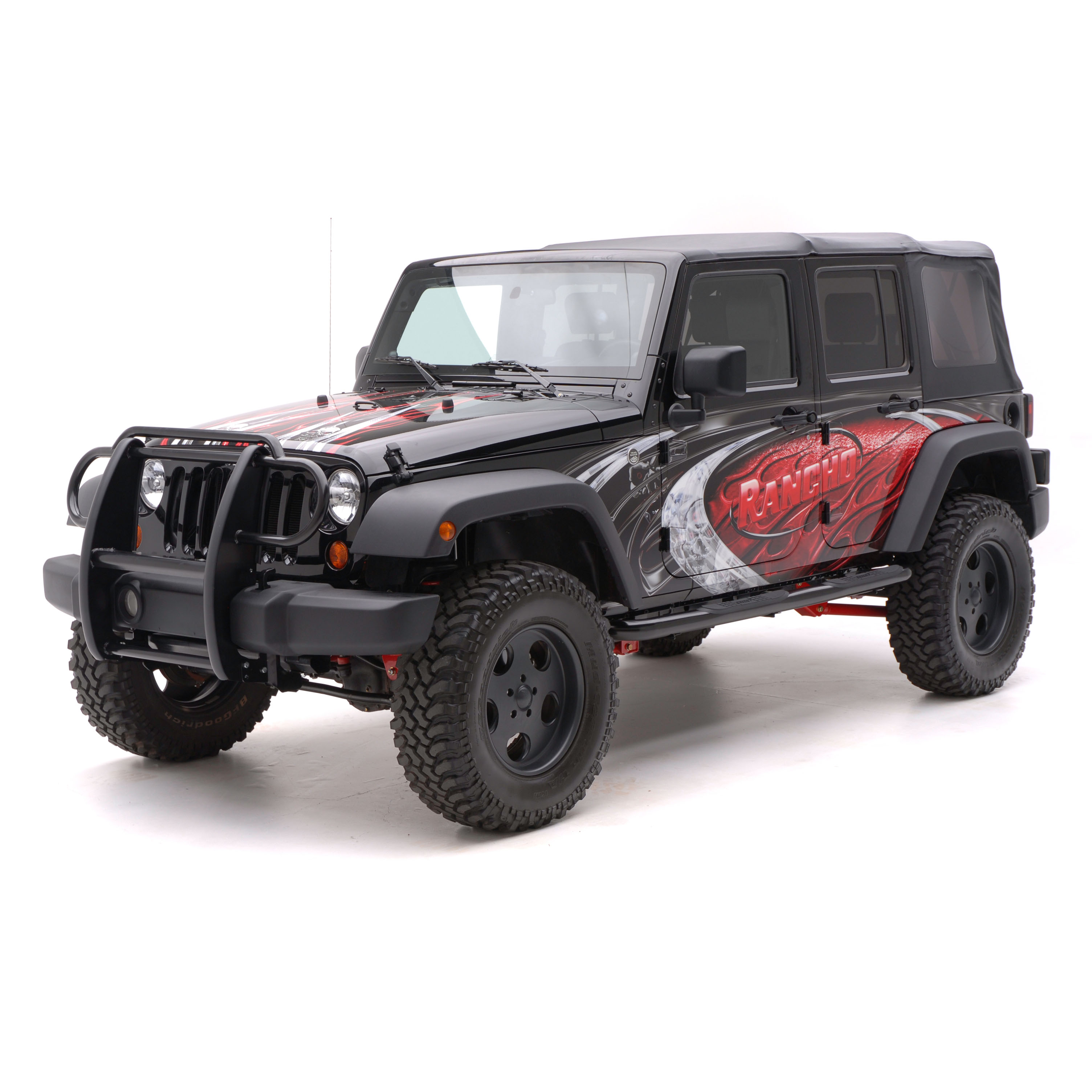 ARIES 35700 3-Inch Round Black Steel Nerf Bars, No-Drill, Fits Select Jeep Wrangler JK Unlimited thumbnail 7
