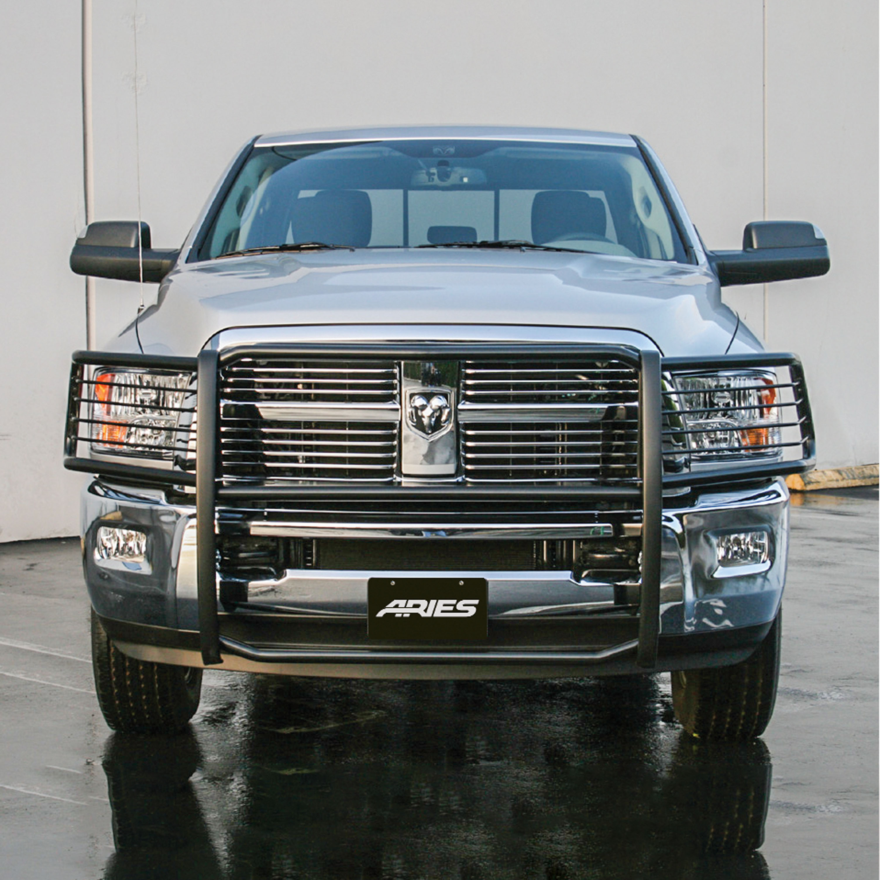 ARIES 5056 1-1/2-Inch Black Steel Grille Guard, No-Drill, Select Dodge, Ram 2500, 3500 thumbnail 9