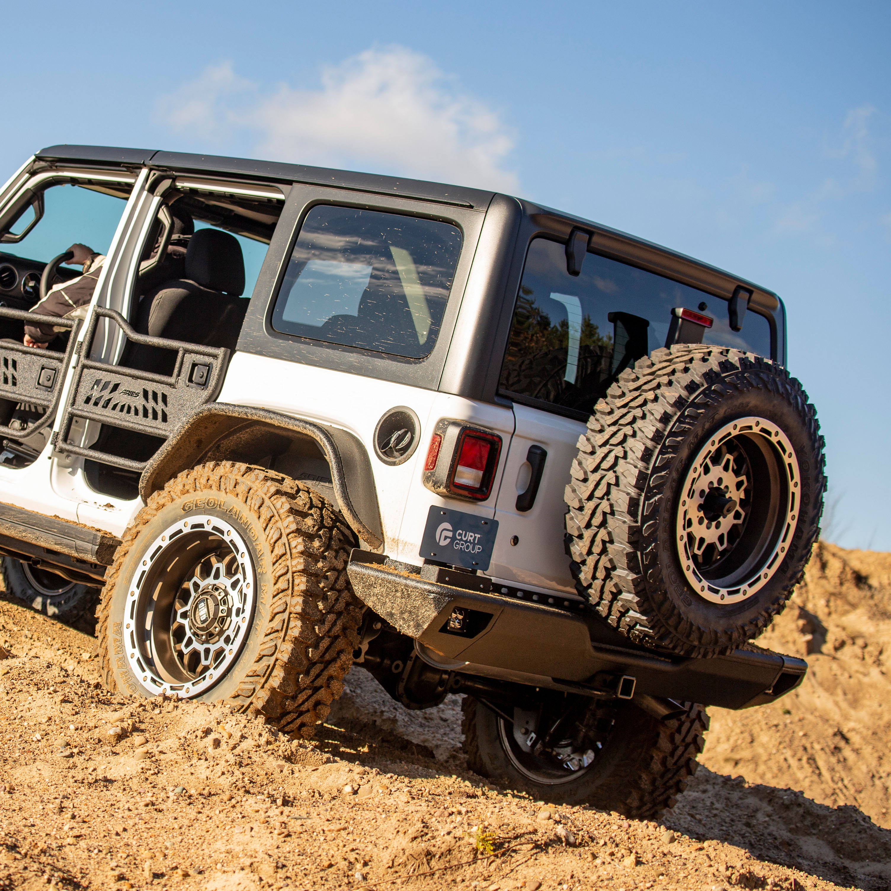 ARIES 2081025 TrailChaser Black Aluminum Rear Bumper Center Section Only, Select Jeep Wrangler JL thumbnail 6
