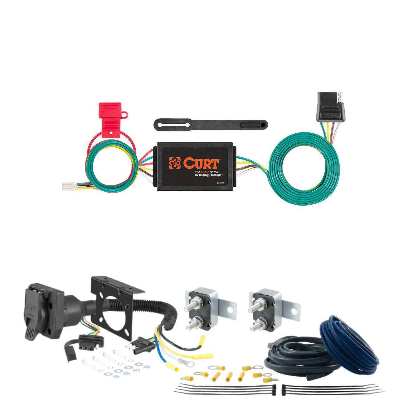 17 - 17 JEEP Compass Built in Mexico CURT Trailer Brake Controller 7-Way Upgrade Kit  7WK1542 thumbnail 0