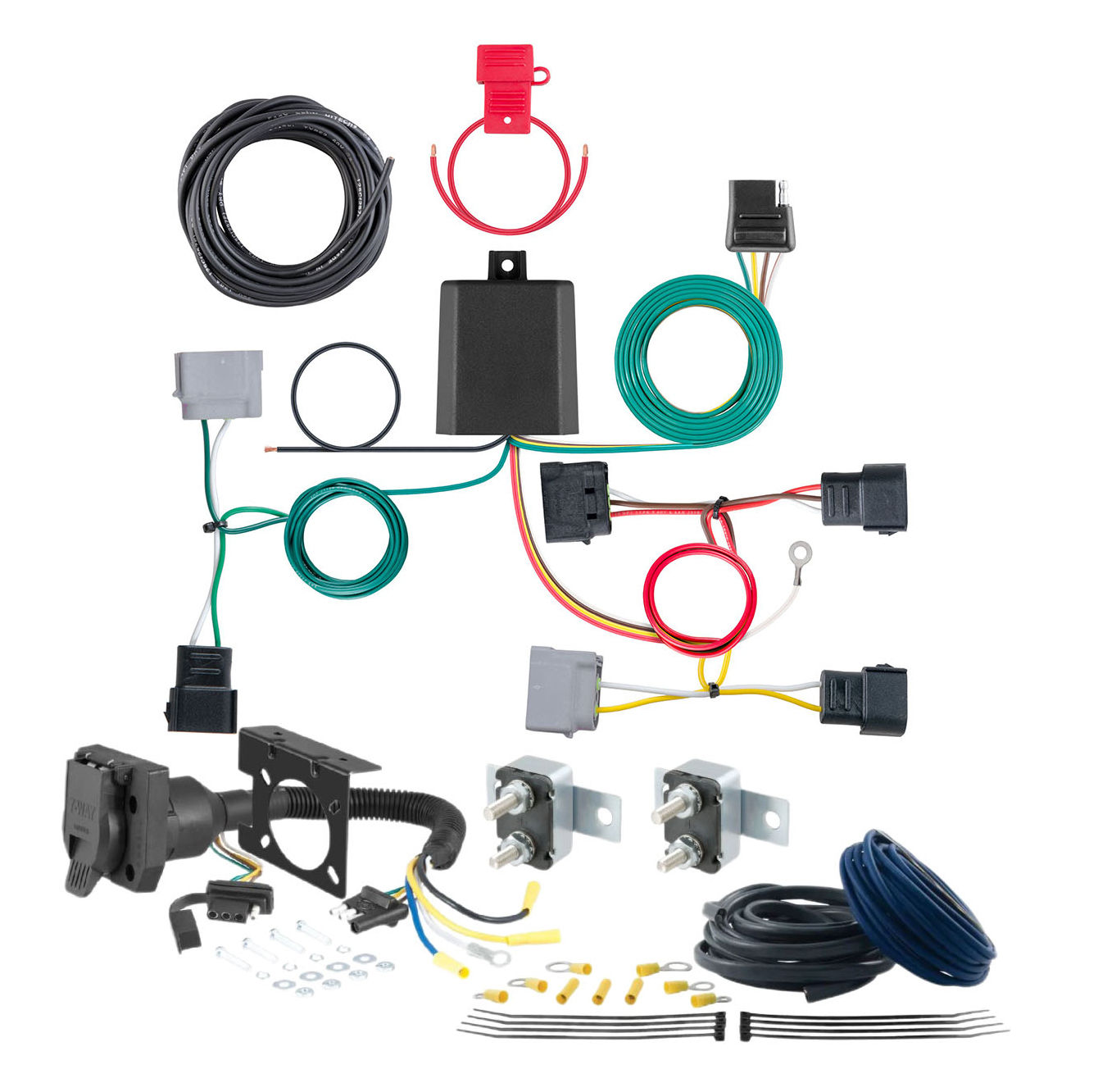 17 - 17 JEEP Compass Built in Mexico CURT Trailer Brake Controller 7-Way Upgrade Kit  7WK1543 thumbnail 0