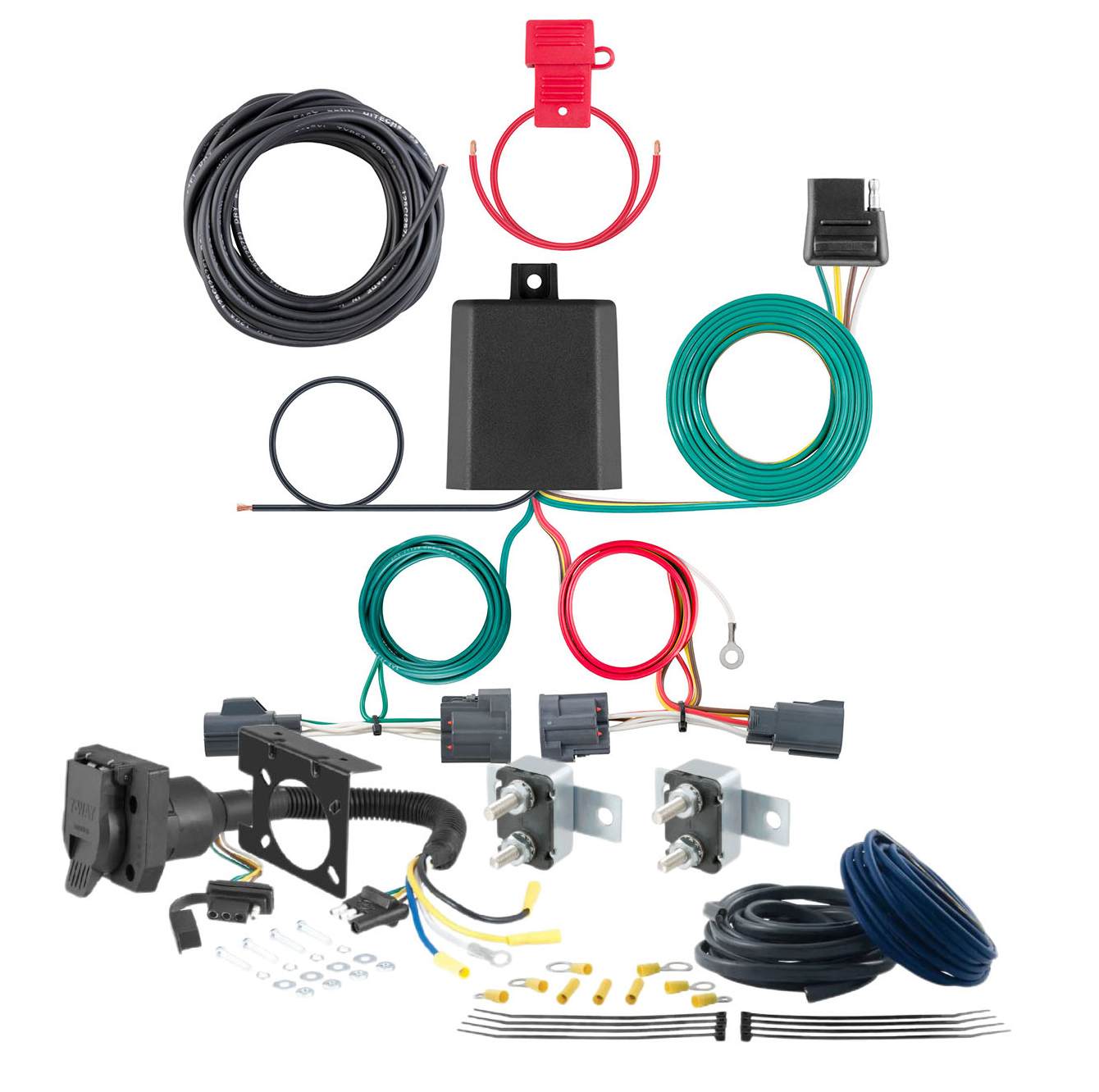 08 - 17 JEEP Patriot CURT Trailer Brake Controller 7-Way Upgrade Kit  7WK1567 thumbnail 0