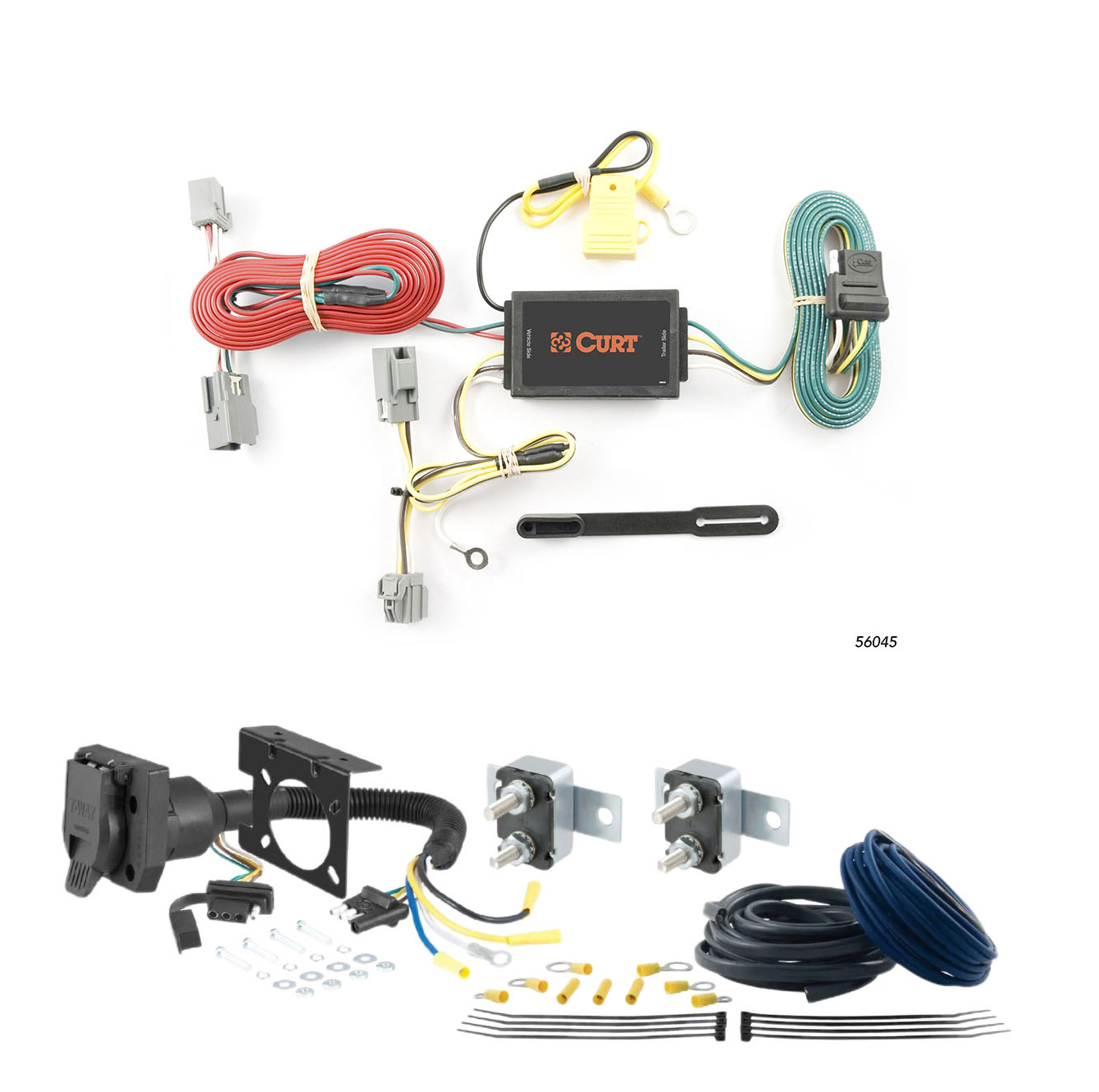 08 - 13 Cadillac CTS Sedan CURT Trailer Brake Controller 7-Way Upgrade Kit  7WK222 thumbnail 0