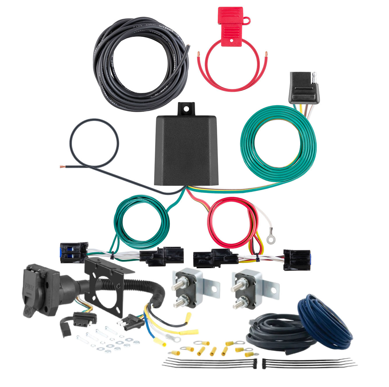 22 - 24 JEEP Grand Cherokee Excluding TrailHawk CURT Trailer Brake Controller 7-Way Upgrade Kit  7WK1552 thumbnail 0