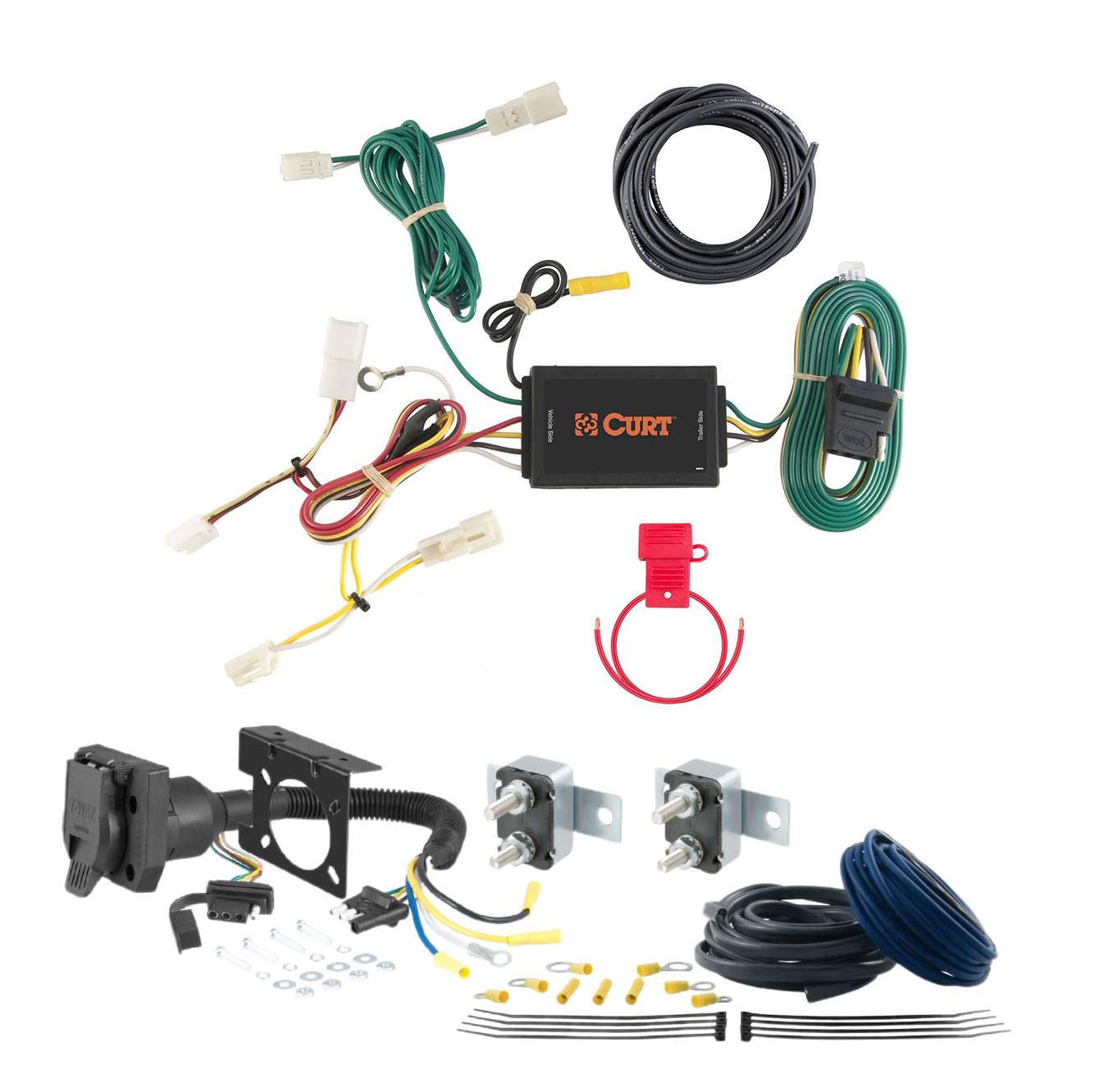 09 - 09 KIA Borrego Electrical information only CURT Trailer Brake Controller 7-Way Upgrade Kit  7WK1583 thumbnail 0