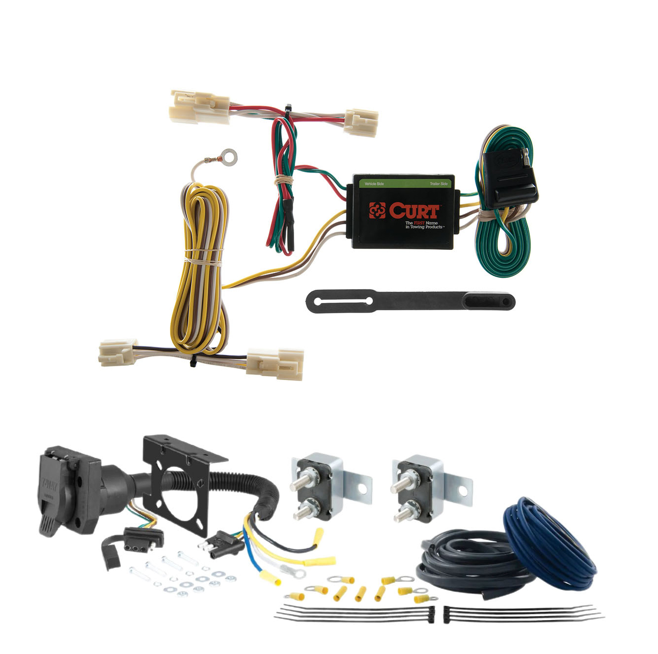 97 - 97 JEEP Wrangler TJ CURT Trailer Brake Controller 7-Way Upgrade Kit  7WK1579 thumbnail 0