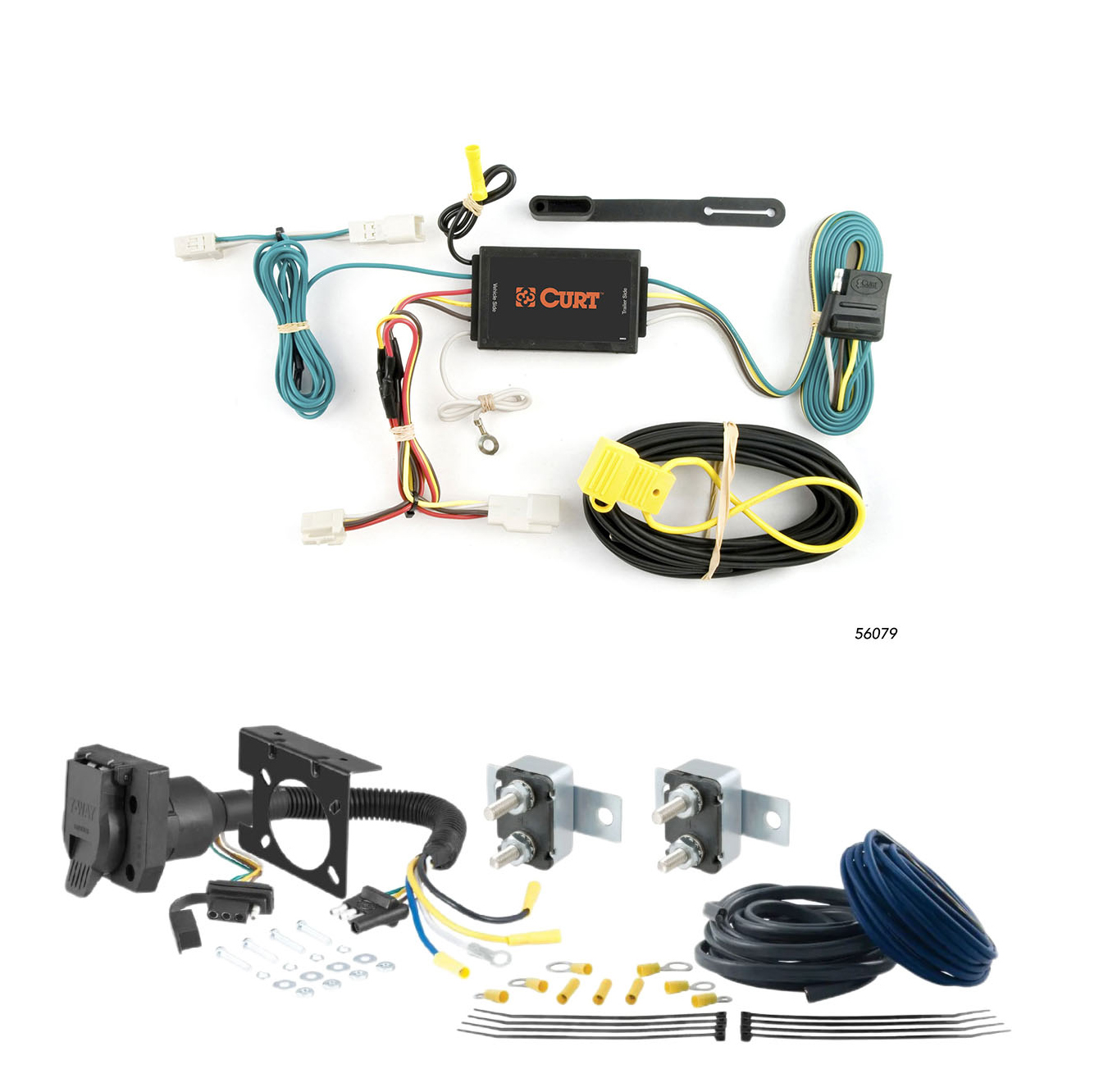 10 - 13 KIA Forte Sedan CURT Trailer Brake Controller 7-Way Upgrade Kit  7WK1591 thumbnail 0