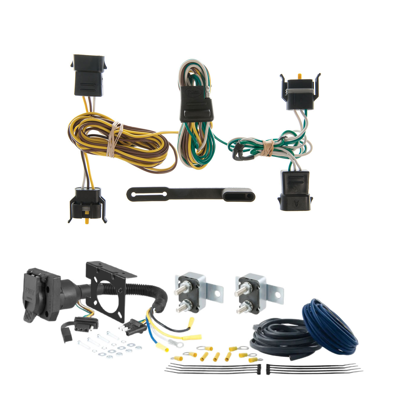 01 - 03 Mazda Tribute Without factory 1-1/4" receiver hitch CURT Trailer Brake Controller 7-Way Upgrade Kit  7WK1825 thumbnail 0