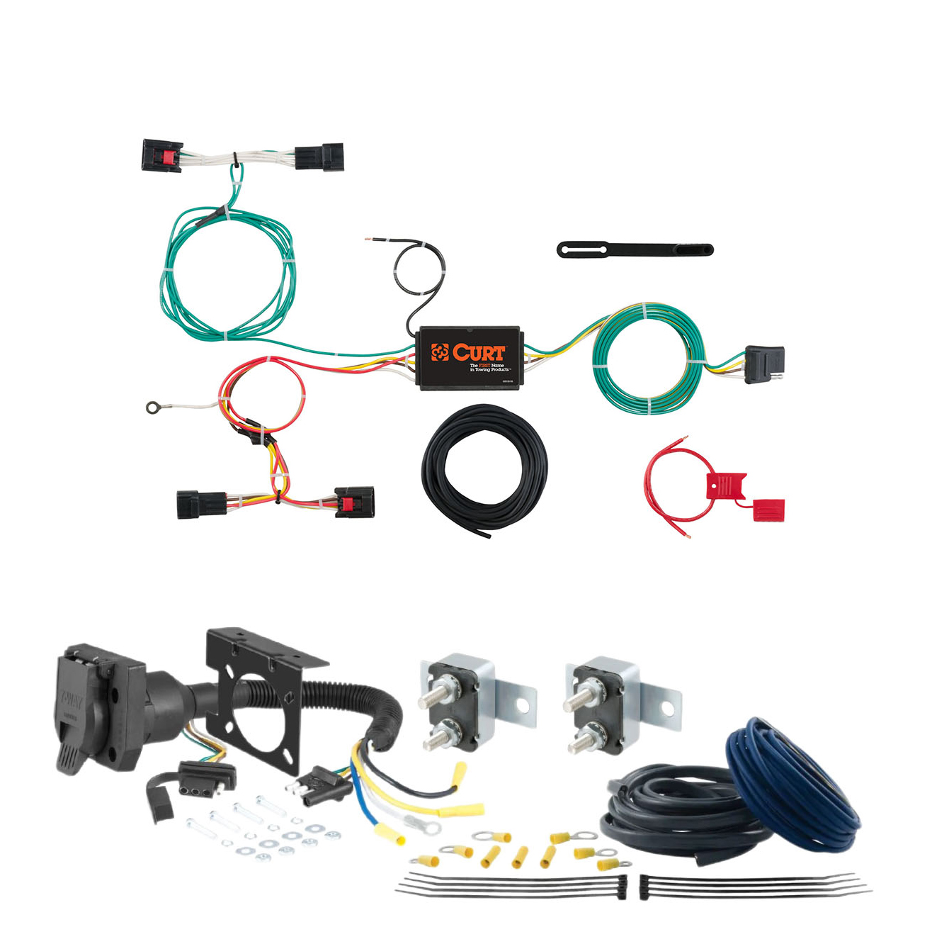 18 - 24 Mitsubishi Eclipse Cross CURT Trailer Brake Controller 7-Way Upgrade Kit  7WK1972 thumbnail 0