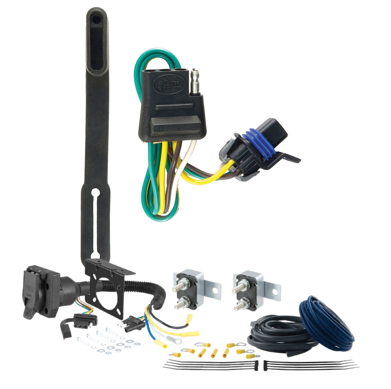 10 - 19 Lincoln MKT Excluding EcoBoost CURT Trailer Brake Controller 7-Way Upgrade Kit  7WK1740 thumbnail 0