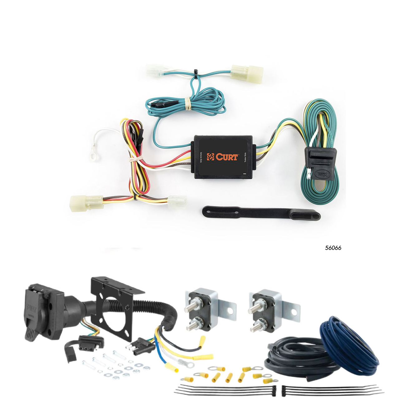 09 - 10 Lincoln MKS CURT Trailer Brake Controller 7-Way Upgrade Kit  7WK1738 thumbnail 0