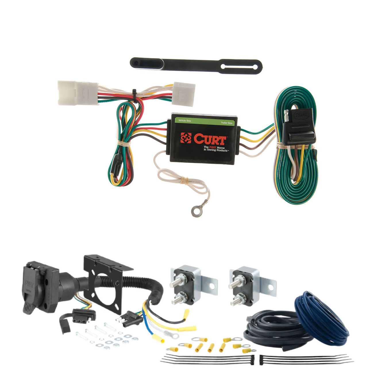 87 - 95 Nissan Pathfinder CURT Trailer Brake Controller 7-Way Upgrade Kit  7WK2053 thumbnail 0
