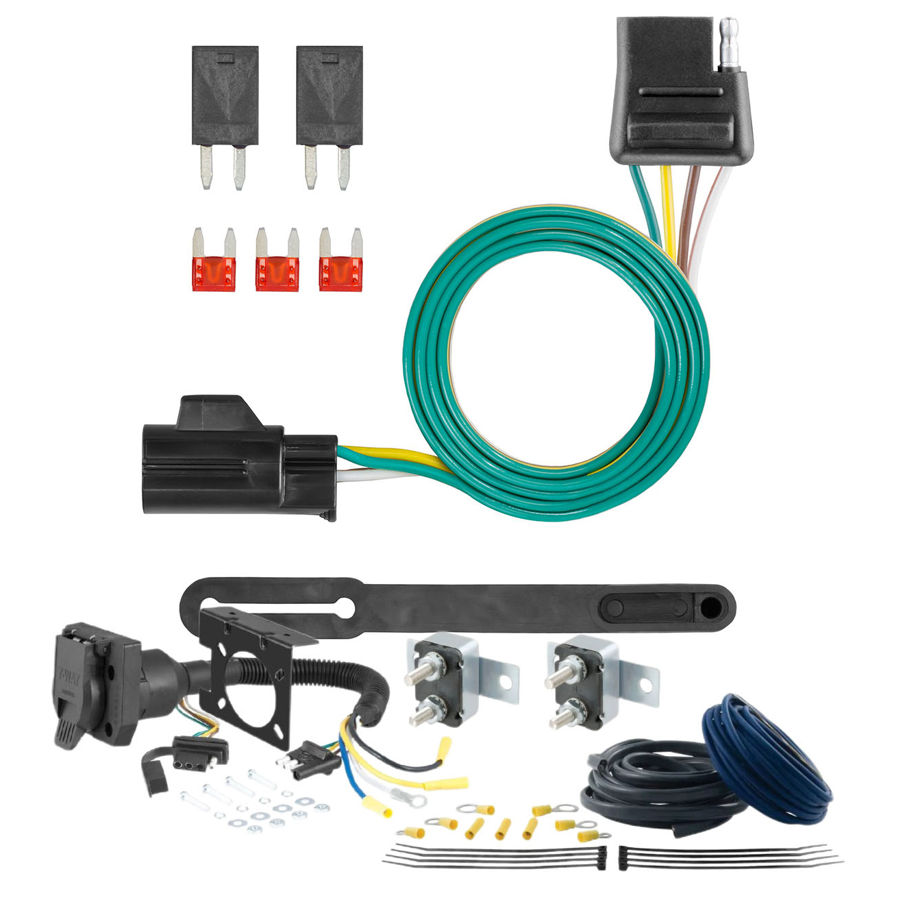 04 - 13 Mazda 3 Hatchback, excluding Mazda Speed CURT Trailer Brake Controller 7-Way Upgrade Kit  7WK1761 thumbnail 0