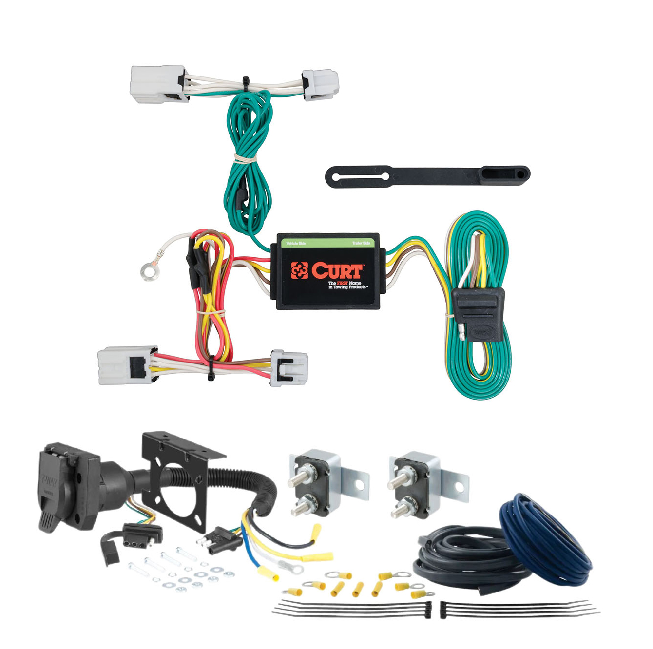 13 - 19 Nissan Sentra Sedan CURT Trailer Brake Controller 7-Way Upgrade Kit  7WK2072 thumbnail 0