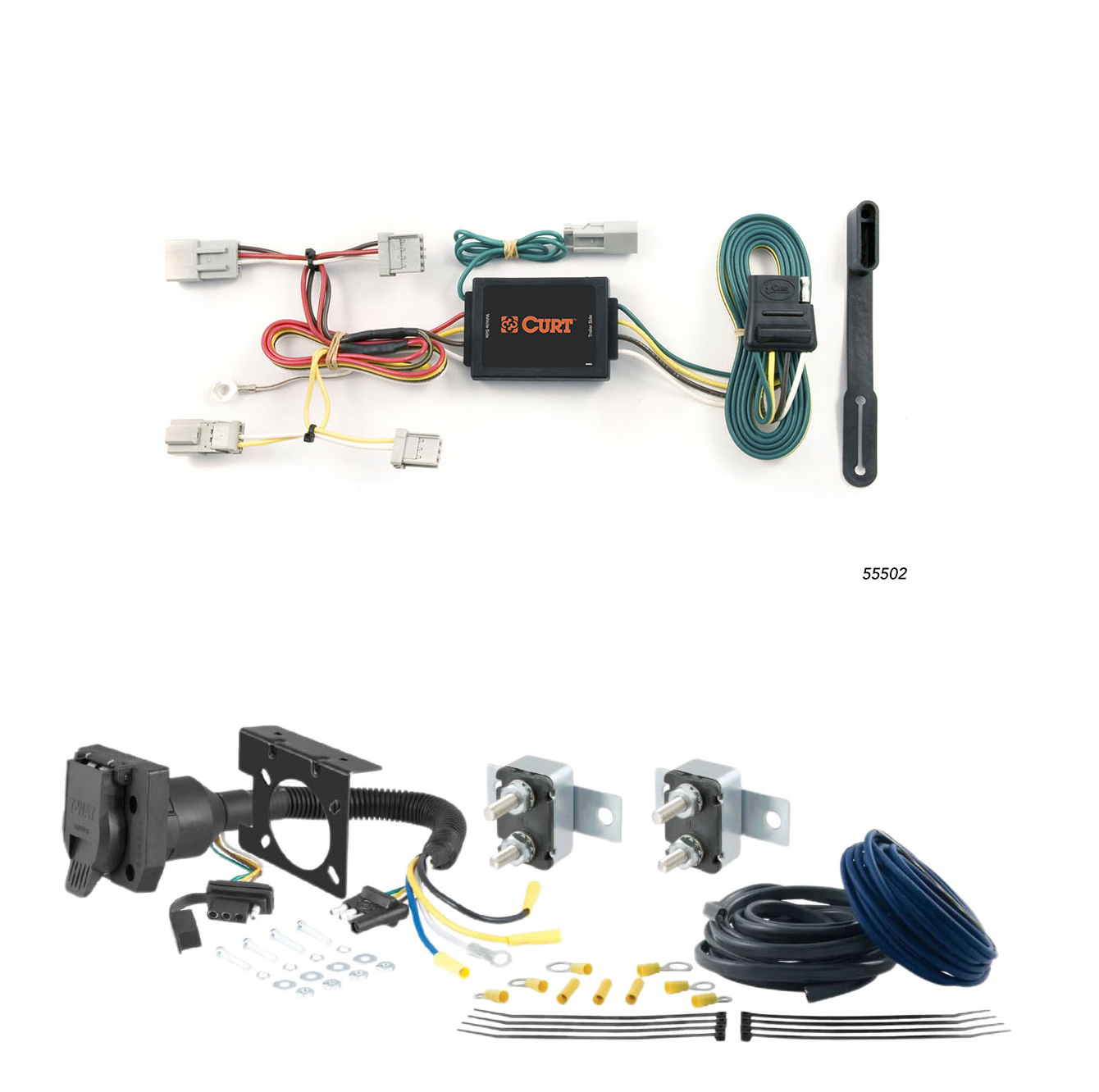 96 - 00 Toyota RAV4 CURT Trailer Brake Controller 7-Way Upgrade Kit  7WK2428 thumbnail 0