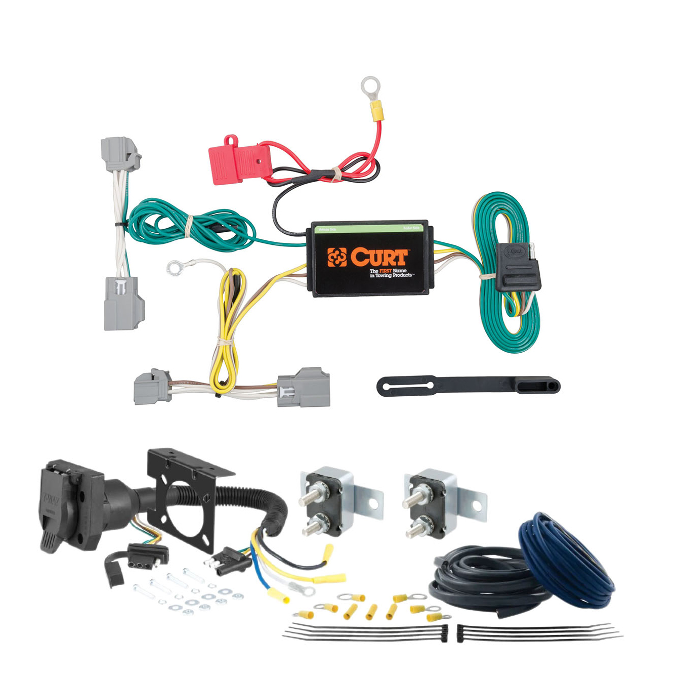 14 - 19 Nissan Versa Note CURT Trailer Brake Controller 7-Way Upgrade Kit  7WK2087 thumbnail 0