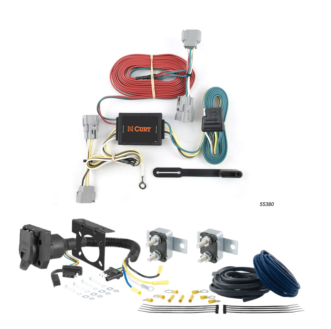 89 - 95 Toyota Pickup CURT Trailer Brake Controller 7-Way Upgrade Kit  7WK2411 thumbnail 0