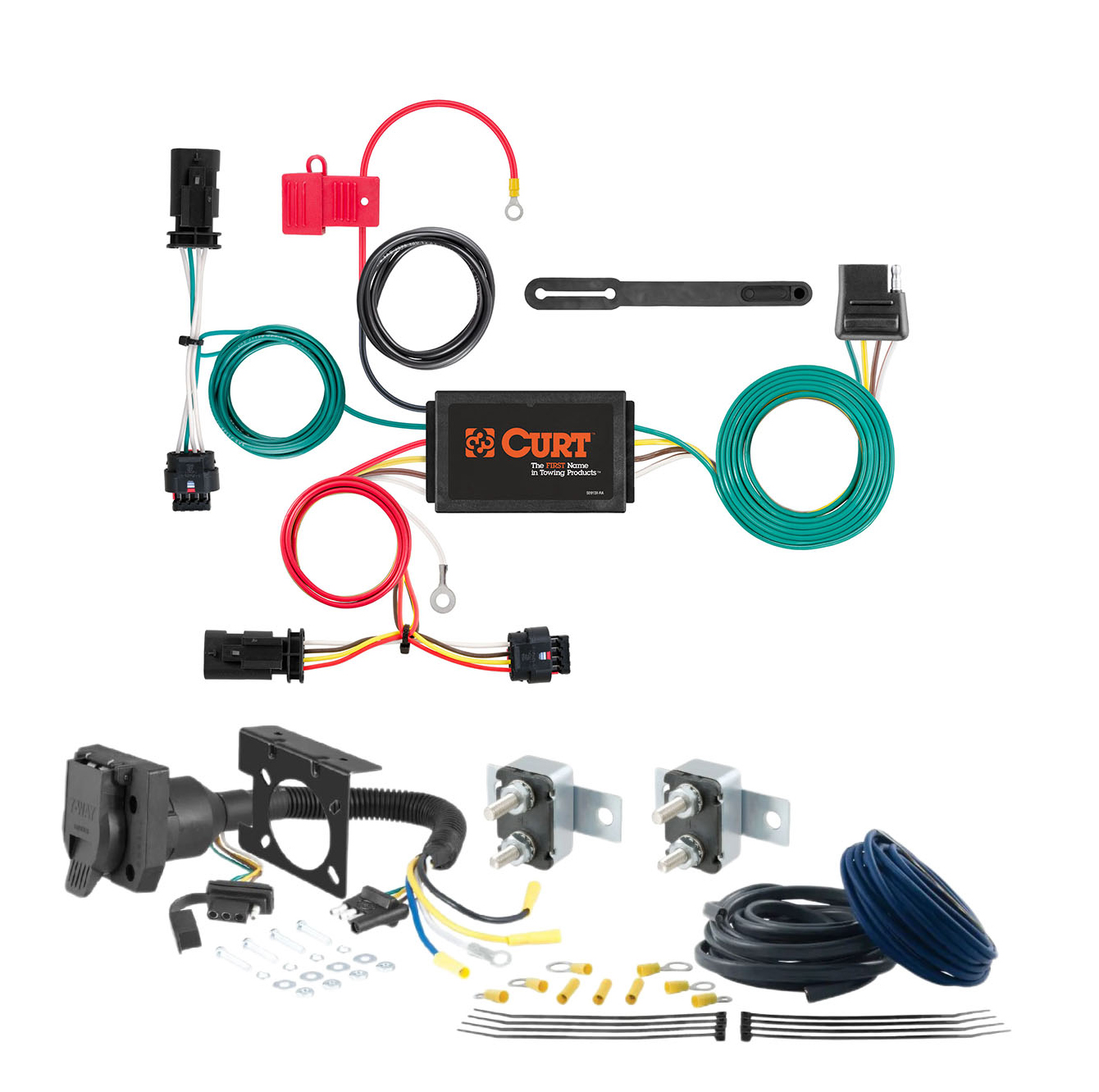 16 - 22 Toyota Prius CURT Trailer Brake Controller 7-Way Upgrade Kit  7WK2413 thumbnail 0