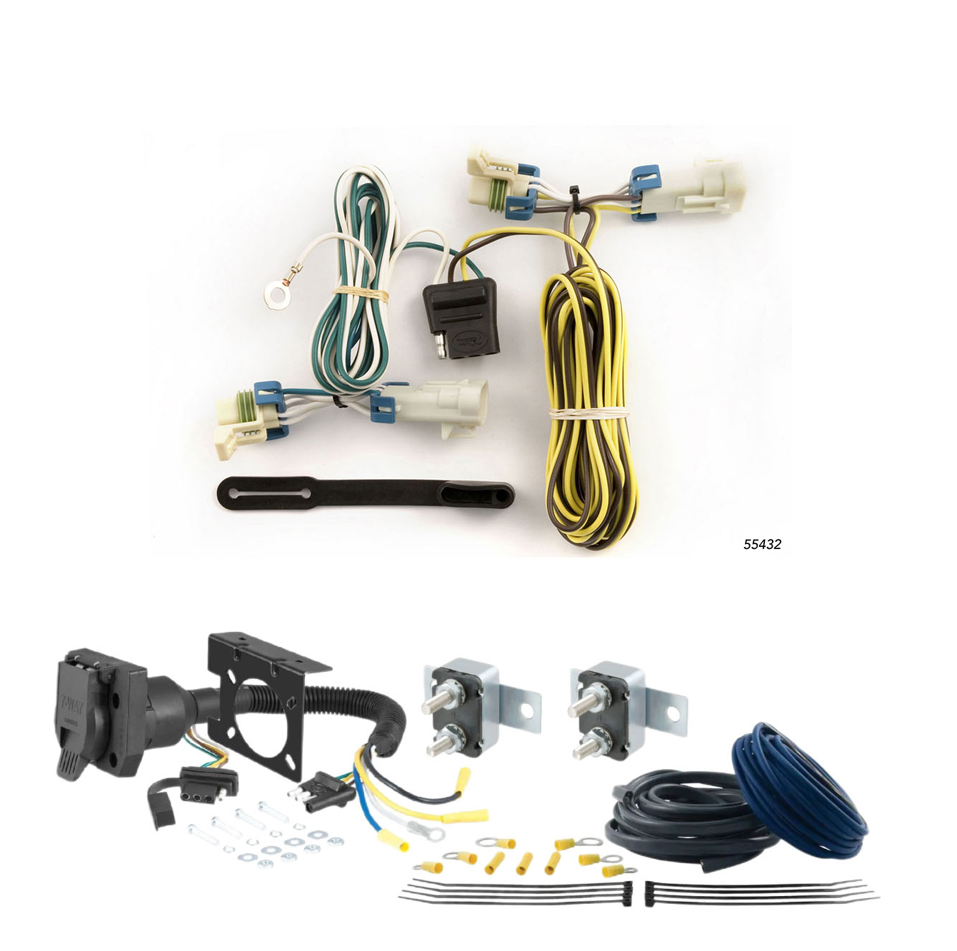 98 - 03 Toyota Sienna CURT Trailer Brake Controller 7-Way Upgrade Kit  7WK2439 thumbnail 0