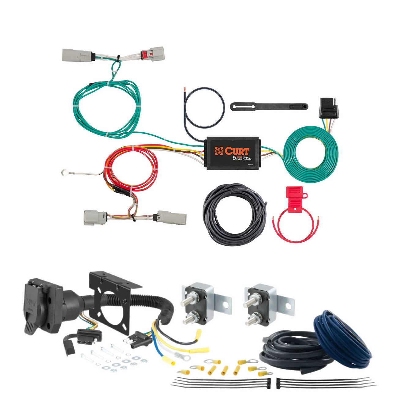 15 - 19 Land Rover Discovery Sport Excluding 5+2 seating CURT Trailer Brake Controller 7-Way Upgrade Kit  7WK1650 thumbnail 0