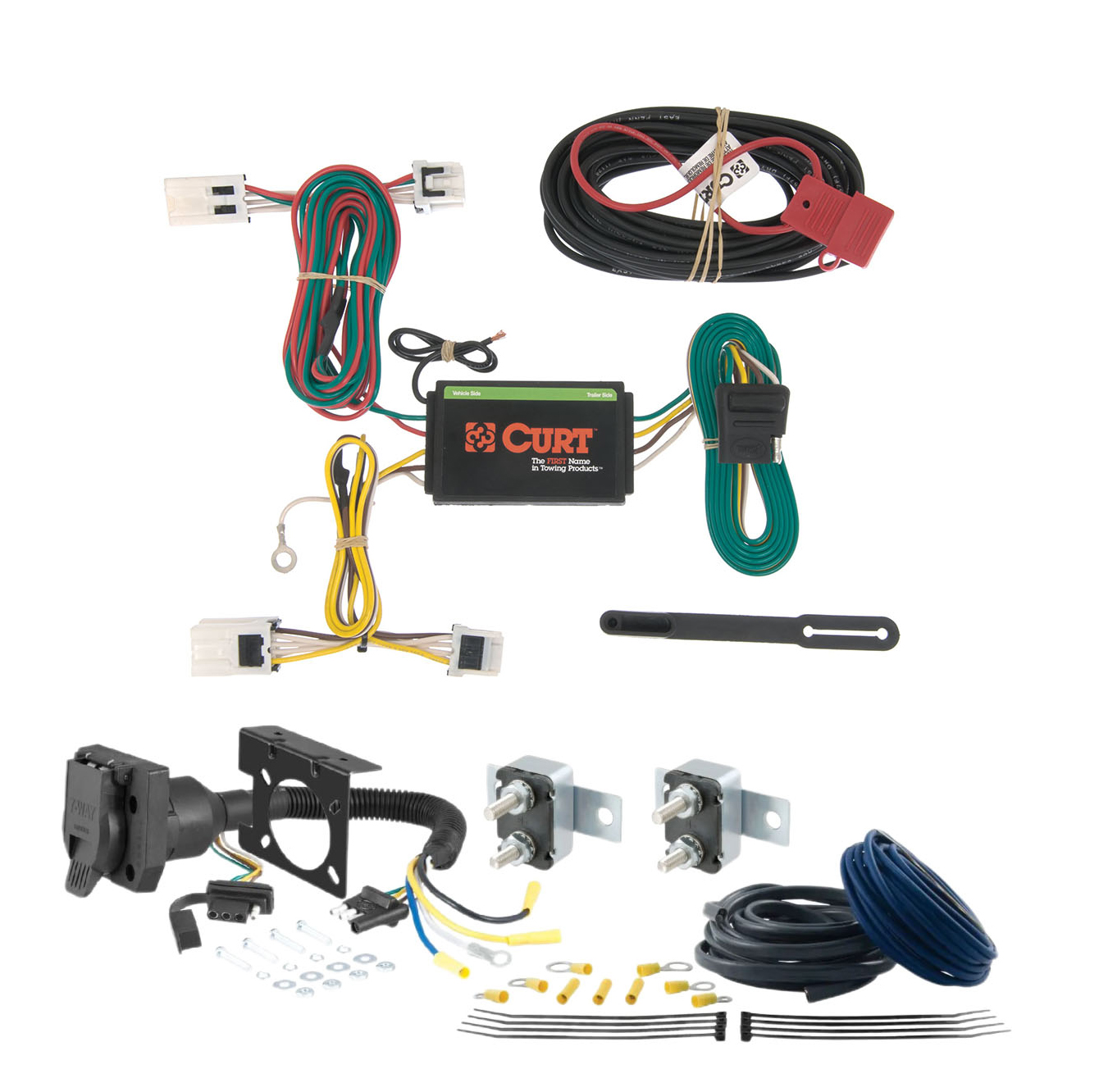 04 - 15 Toyota Prius CURT Trailer Brake Controller 7-Way Upgrade Kit  7WK2415 thumbnail 0