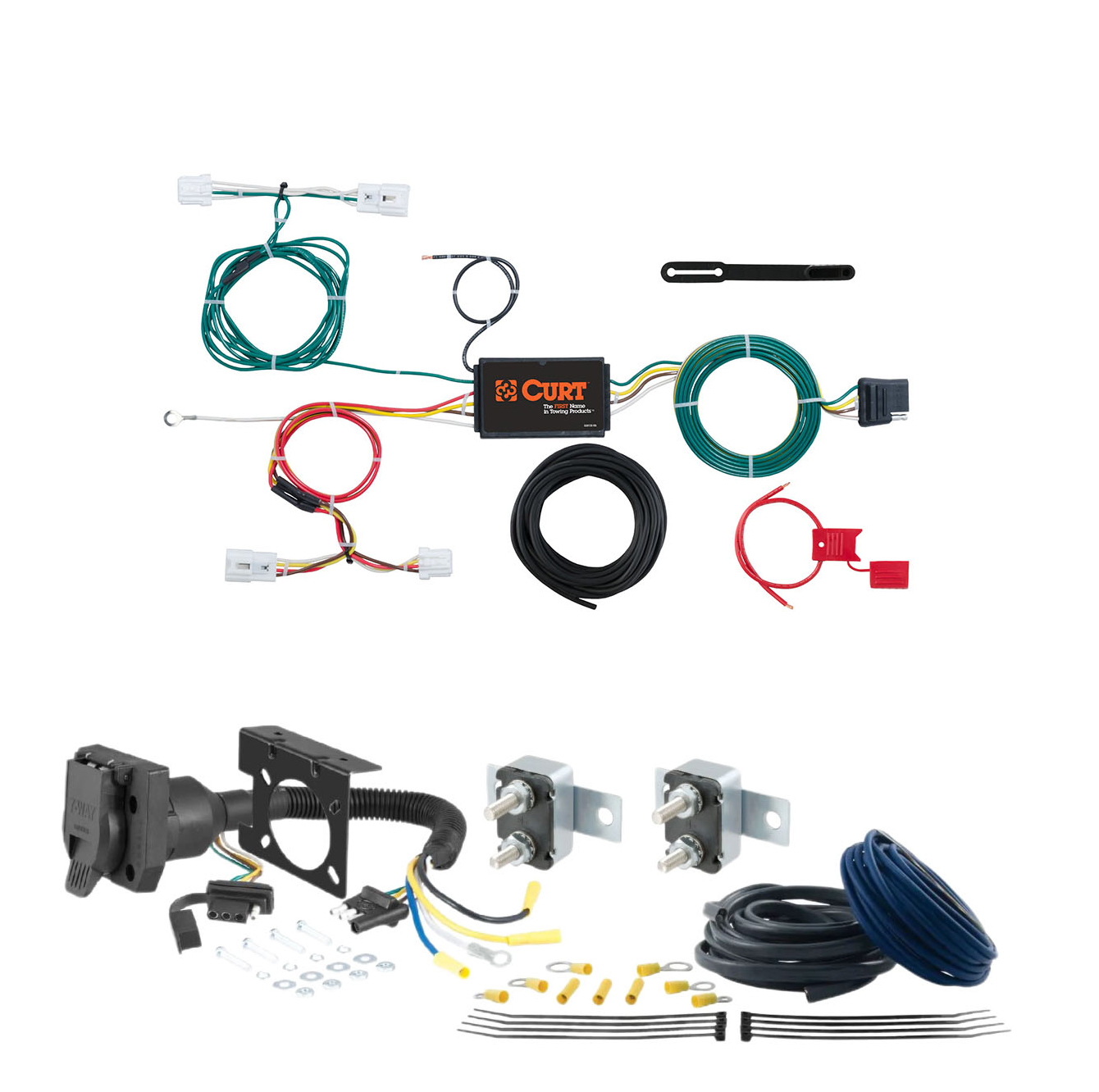 15 - 22 Land Rover Range Rover Sport Excluding hybrid CURT Trailer Brake Controller 7-Way Upgrade Kit  7WK1655 thumbnail 0