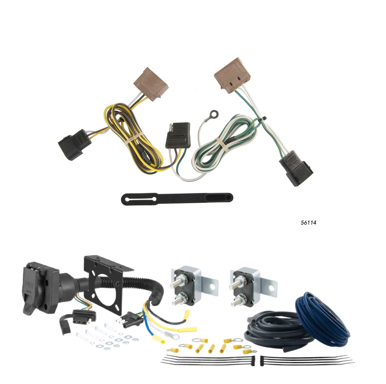 08 - 12 Subaru Impreza Hatchback, WRX and WRX STI CURT Trailer Brake Controller 7-Way Upgrade Kit  7WK2278 thumbnail 0