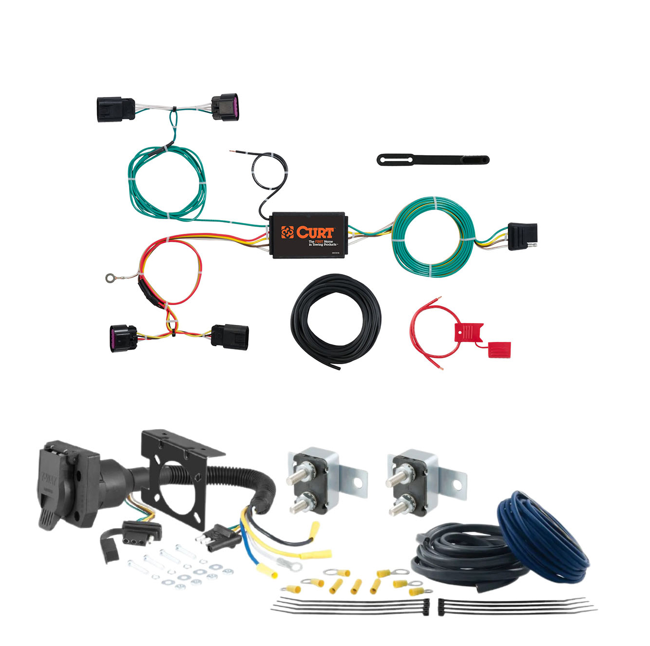 15 - 18 Volvo V60 CURT Trailer Brake Controller 7-Way Upgrade Kit  7WK2549 thumbnail 0