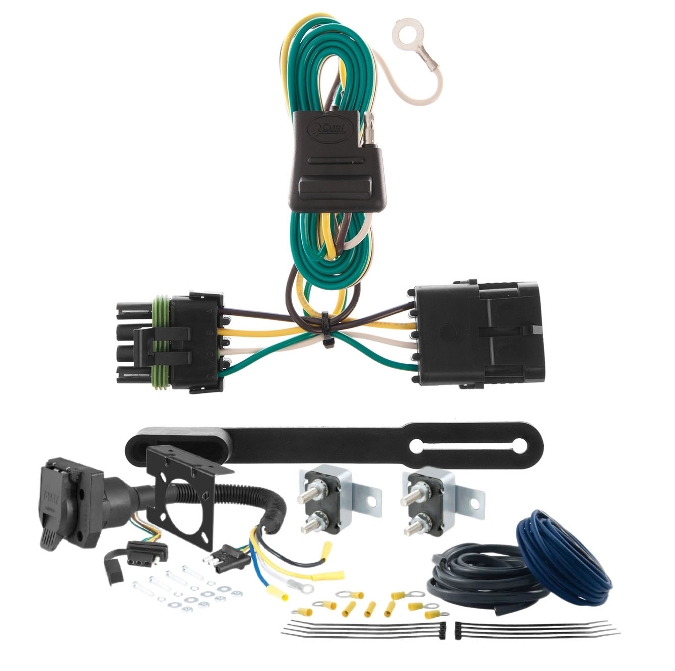 86 - 92 Ford 00 - 05 models are no drill CURT Trailer Brake Controller 7-Way Upgrade Kit  7WK980 thumbnail 0