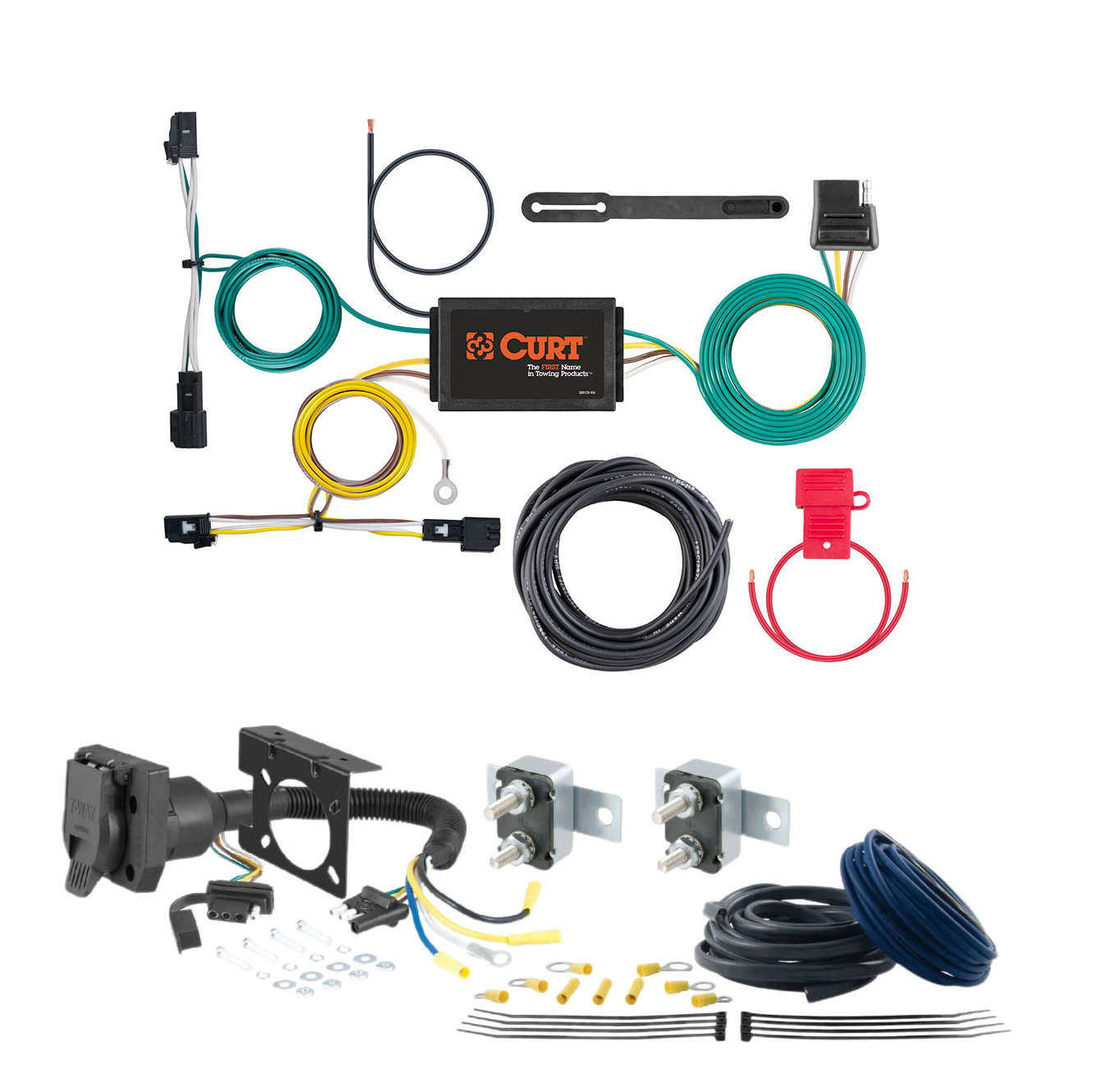 17 - 18 Toyota Yaris iA CURT Trailer Brake Controller 7-Way Upgrade Kit  7WK2462 thumbnail 0