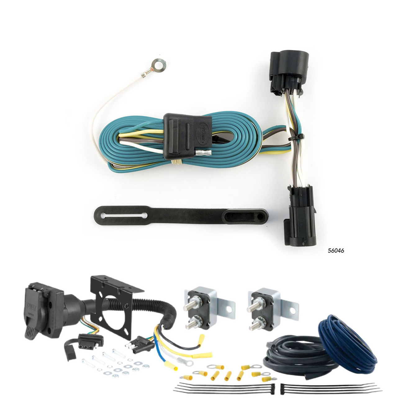 05 - 14 Volvo XC90 CURT Trailer Brake Controller 7-Way Upgrade Kit  7WK2566 thumbnail 0