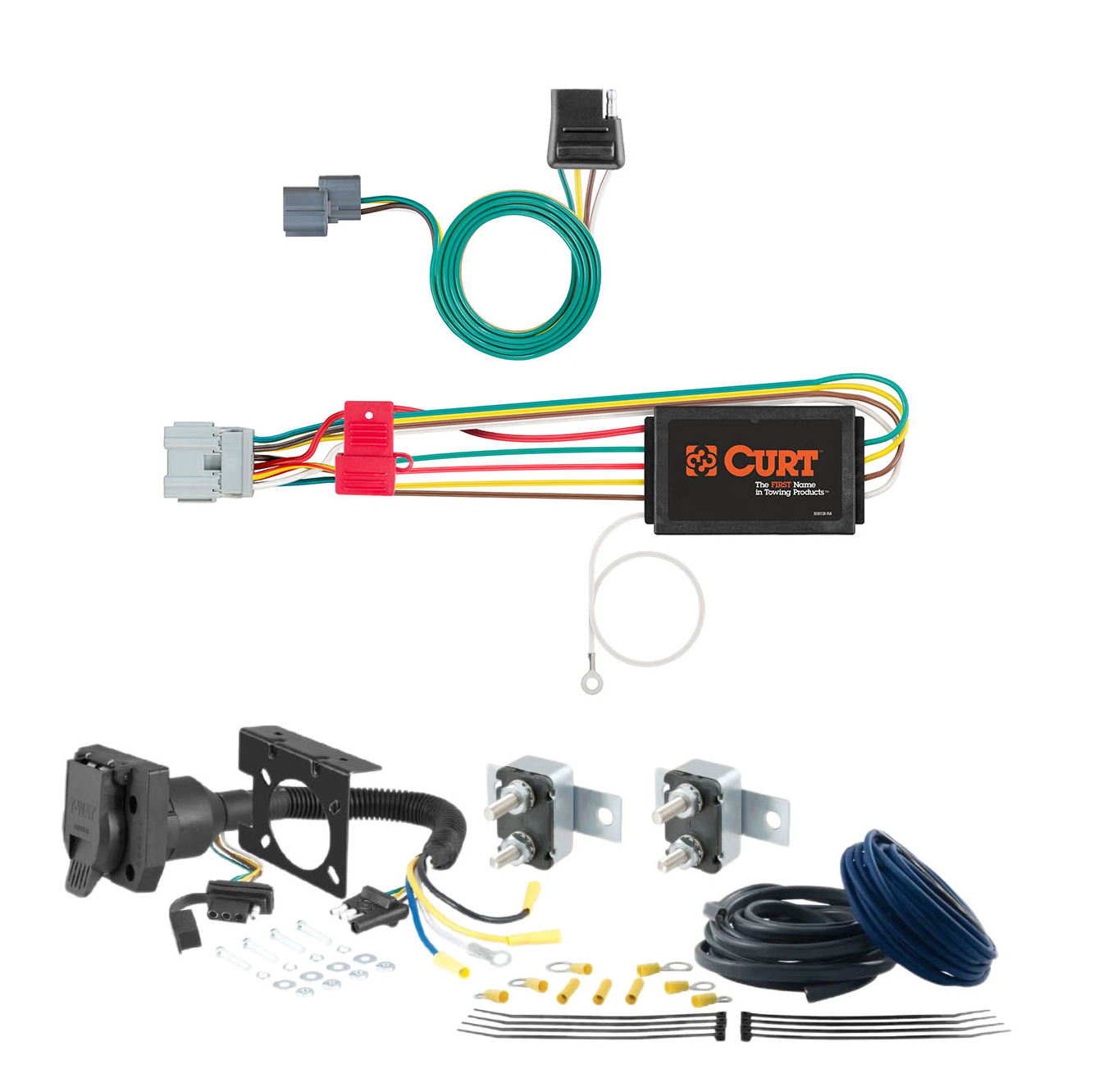 08 - 10 Dodge Avenger CURT Trailer Brake Controller 7-Way Upgrade Kit  7WK662 thumbnail 0