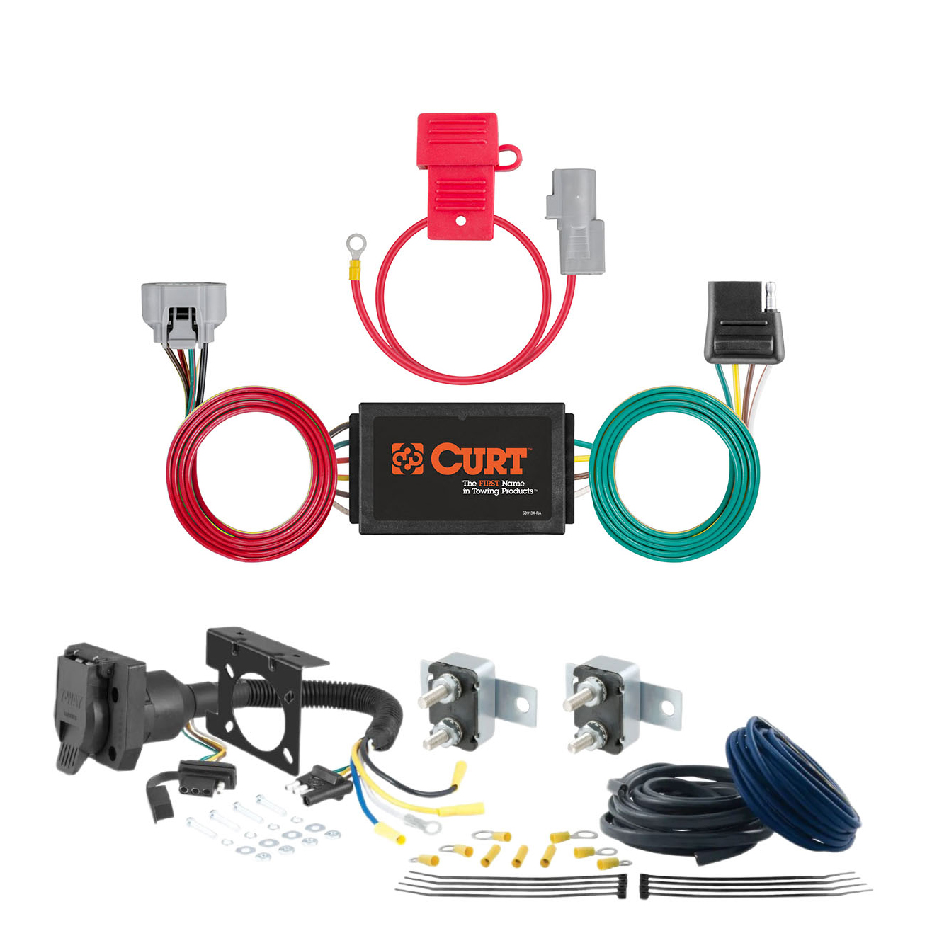 98 - 99 Toyota Land Cruiser CURT Trailer Brake Controller 7-Way Upgrade Kit  7WK2403 thumbnail 0