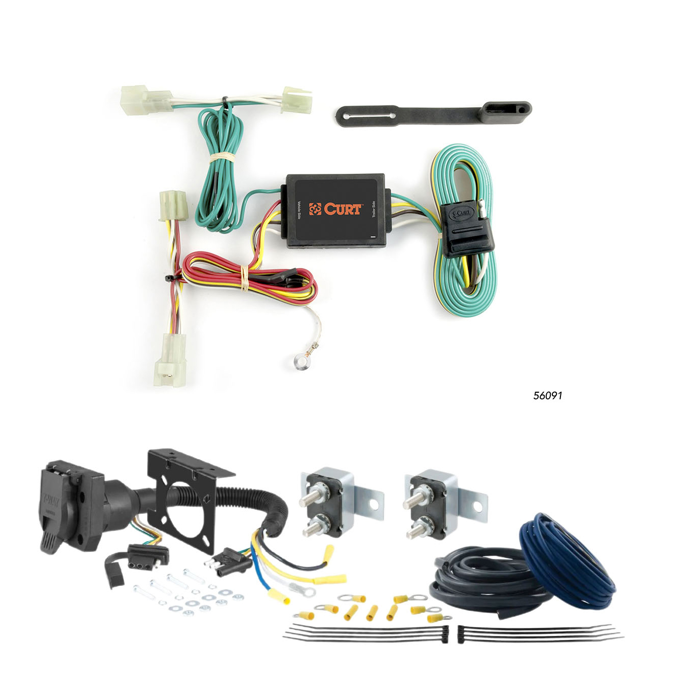 10 - 13 Ford Transit Connect Excluding electric models CURT Trailer Brake Controller 7-Way Upgrade Kit  7WK998 thumbnail 0