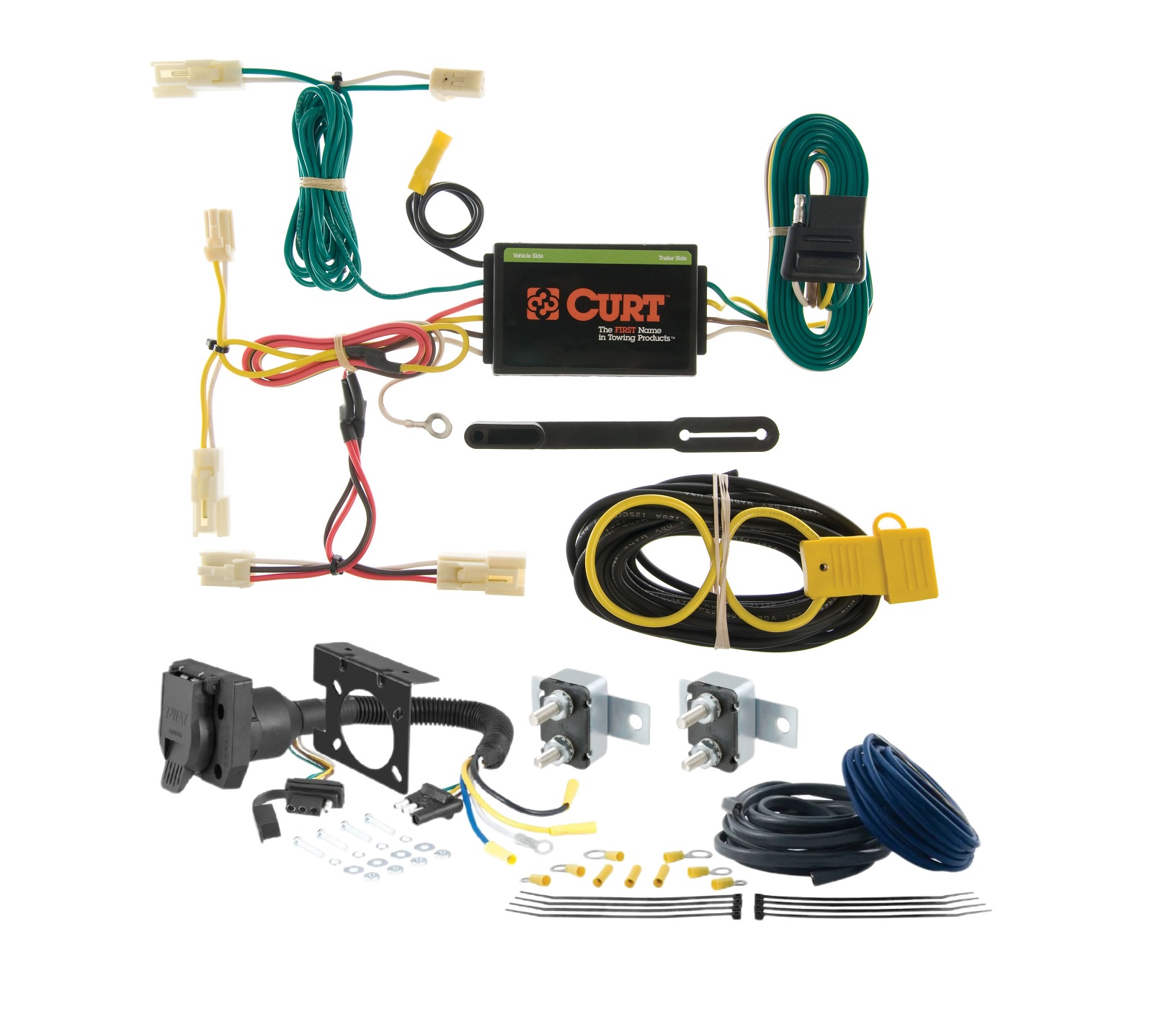 07 - 07 Dodge Caliber Excluding SRT CURT Trailer Brake Controller 7-Way Upgrade Kit  7WK666 thumbnail 0