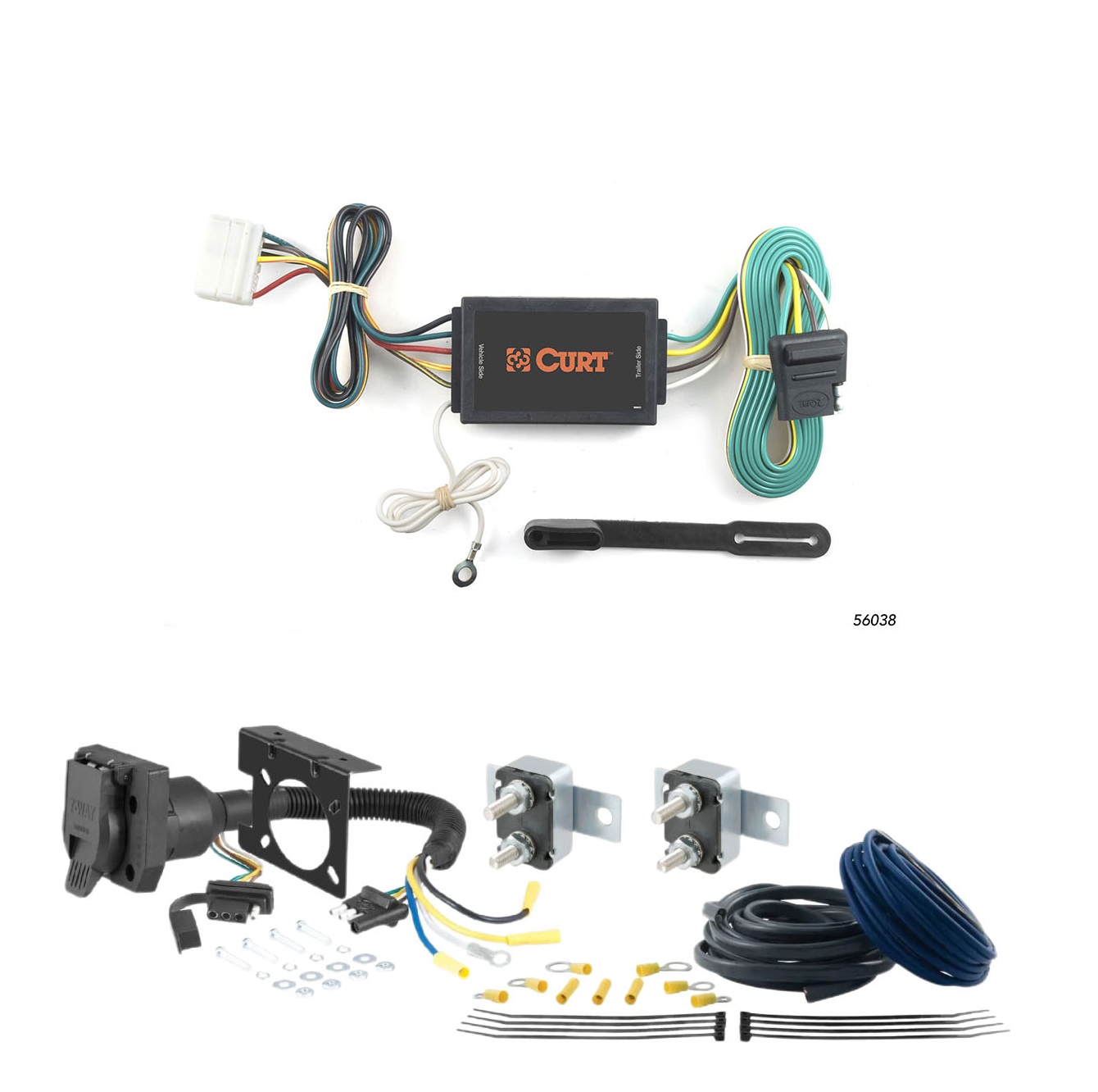 09 - 09 Dodge Journey CURT Trailer Brake Controller 7-Way Upgrade Kit  7WK706 thumbnail 0